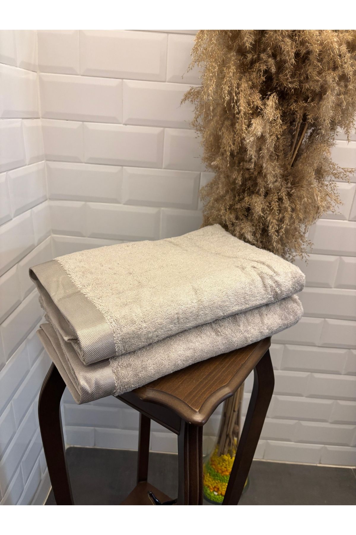 Explore Home , Cotton, Banyo, Havlusu - Gri (Lif Hediyeli)