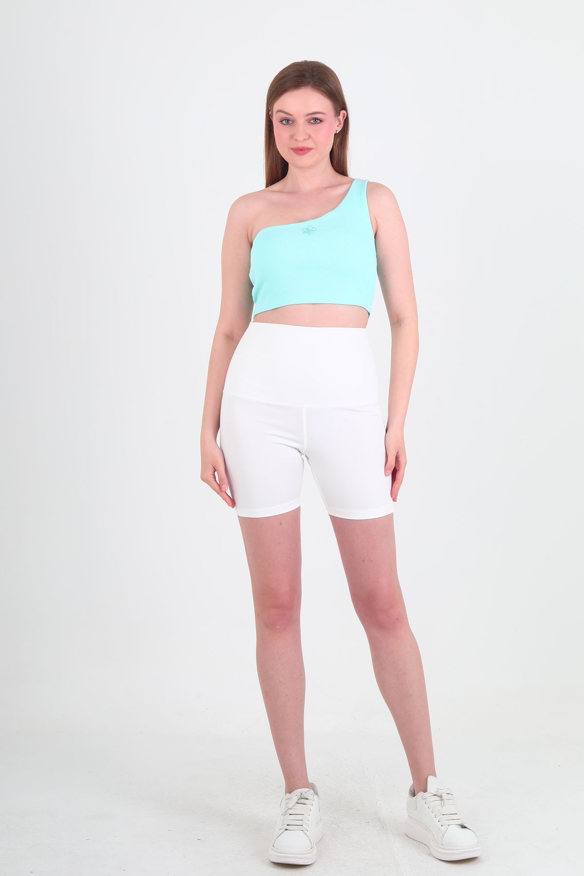 Ala Casual Mut TEK OMUZ RİBANA CROP
