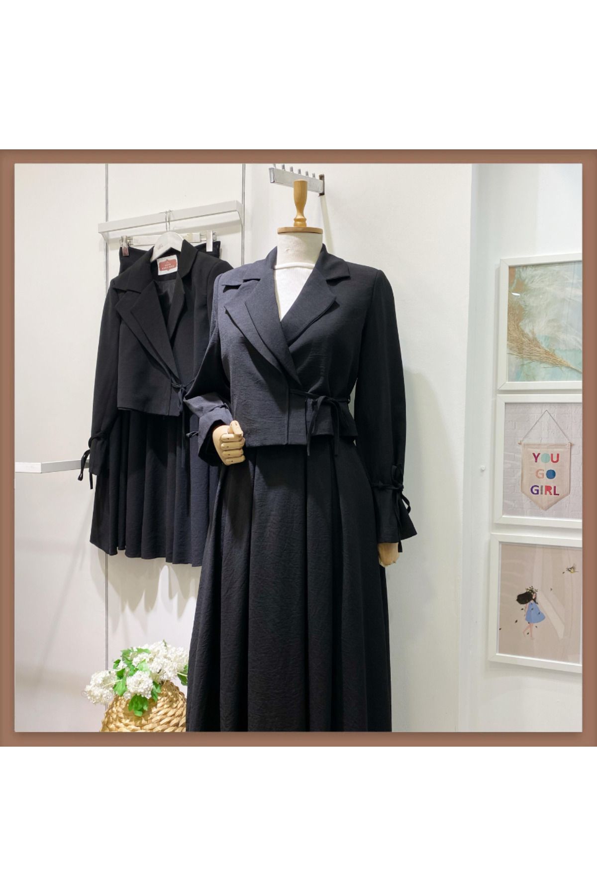Faya Boutique Siyah Ceketli Nora Takım
