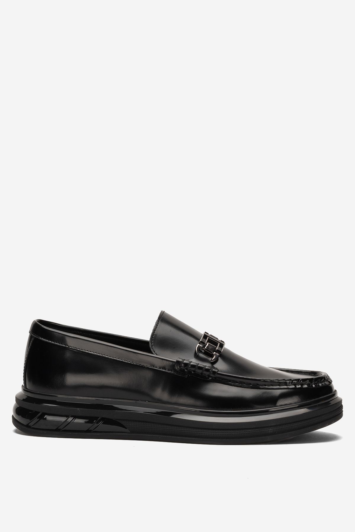 Dericlub 2713 Erkek Kalın Taban Tokalı Loafer Ayakkabı