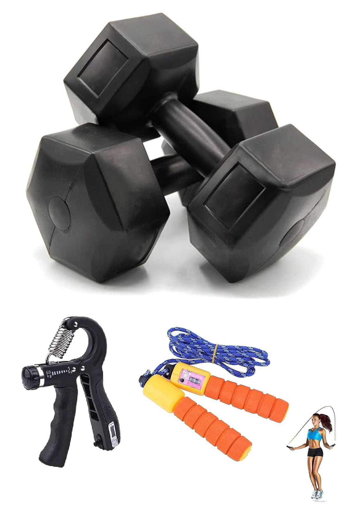 Blooming Plus 9 kg Dambil (9 KG x 2 Adet)Sayaçlı El Yayı + Sayaçlı İp