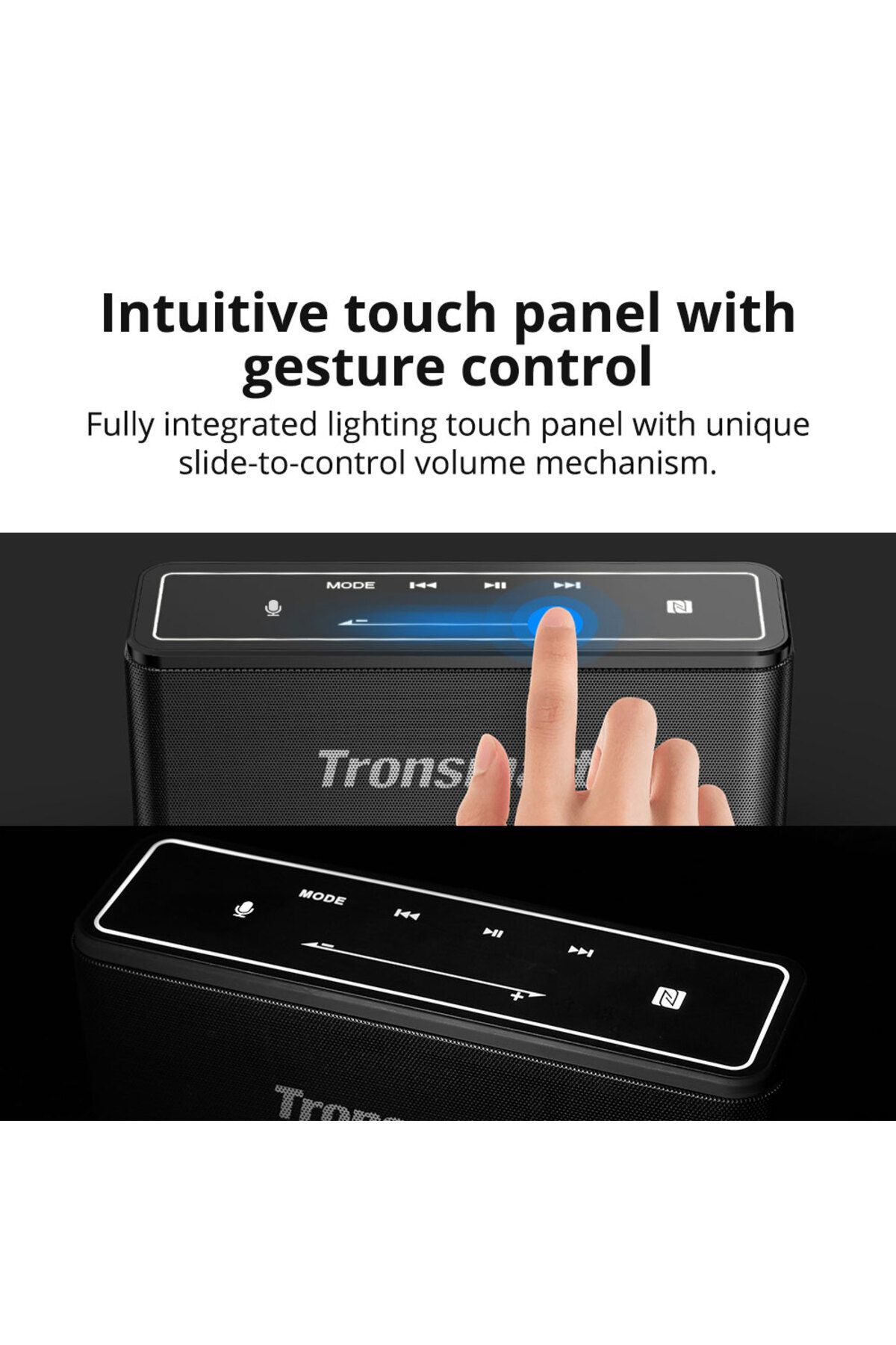 Tronsmart-Mega 40W, Bluetooth - Wireless Speakers, 15H Playtime, TWS, Dual-Driver, Built-in Mic, NFC 5