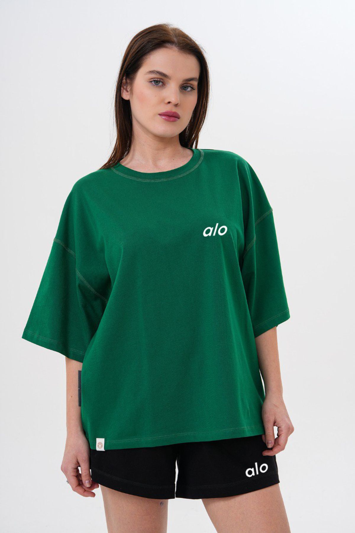 JANSO GROUP - KADIN BASKILI TSHIRT PAMUKLU BÜYÜK BEDEN