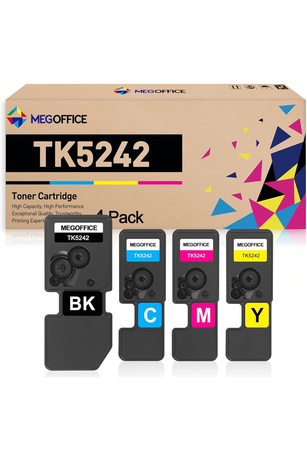 KYOCERA TK5240 ECOSYS P5026cdw M5526cdn P5026cdn M5521cdw M5521cdn P5021cdw P5021cdn(BCMY,4-Pack)