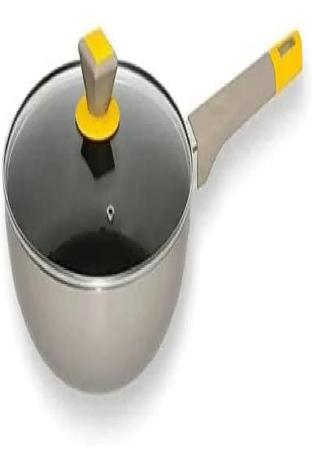CLASSYTOUCH-Non-Stick Wok/Kadhai 24 cm with Glass Lid – 2L, for Stir Frying, Deep Frying, & More 1