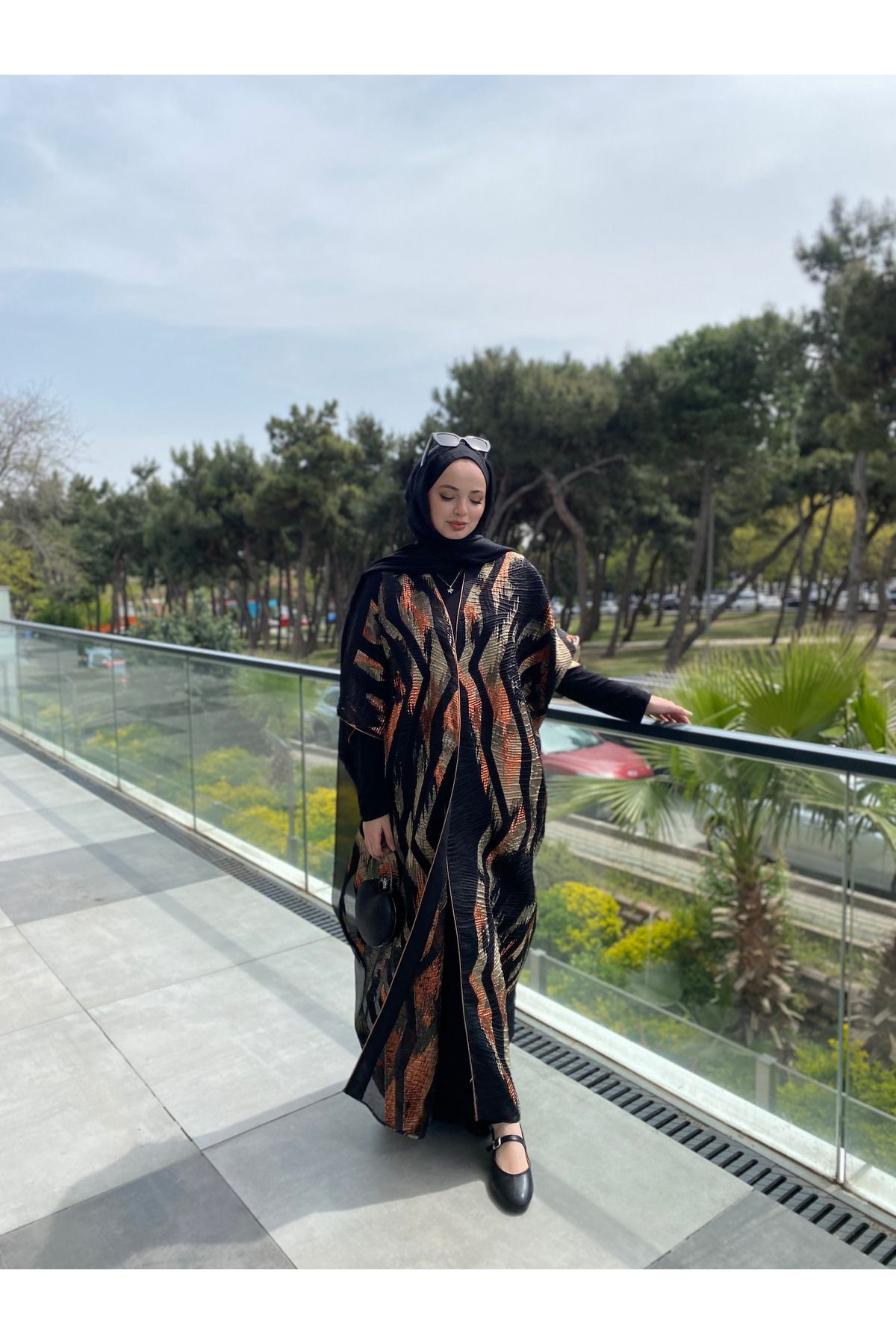 Melisa Boutique By Selma Özkan 40800 Renkli Oversize Abaya
