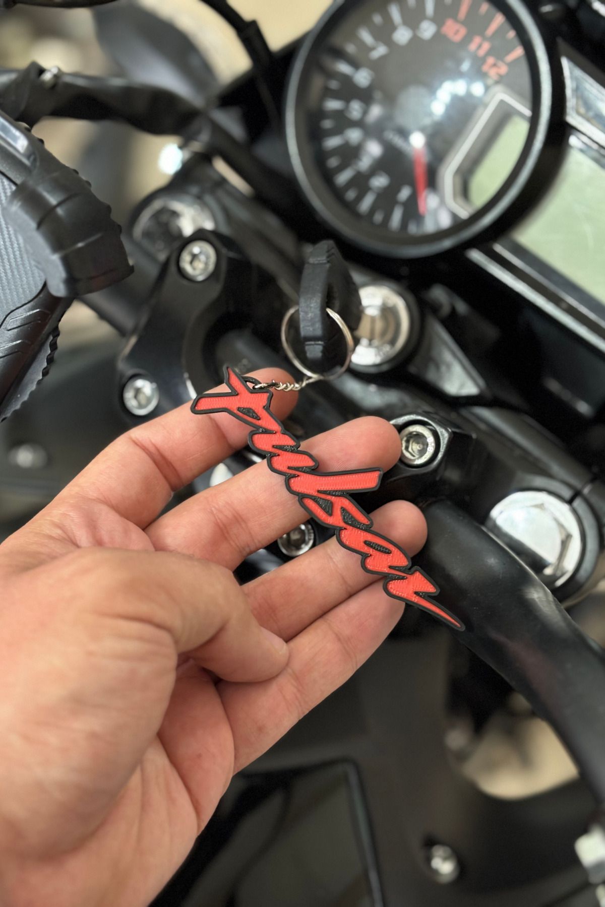 Banxtre-Red Pulsar Keychain for Bajaj Pulsar Group (1 Pcs) 5