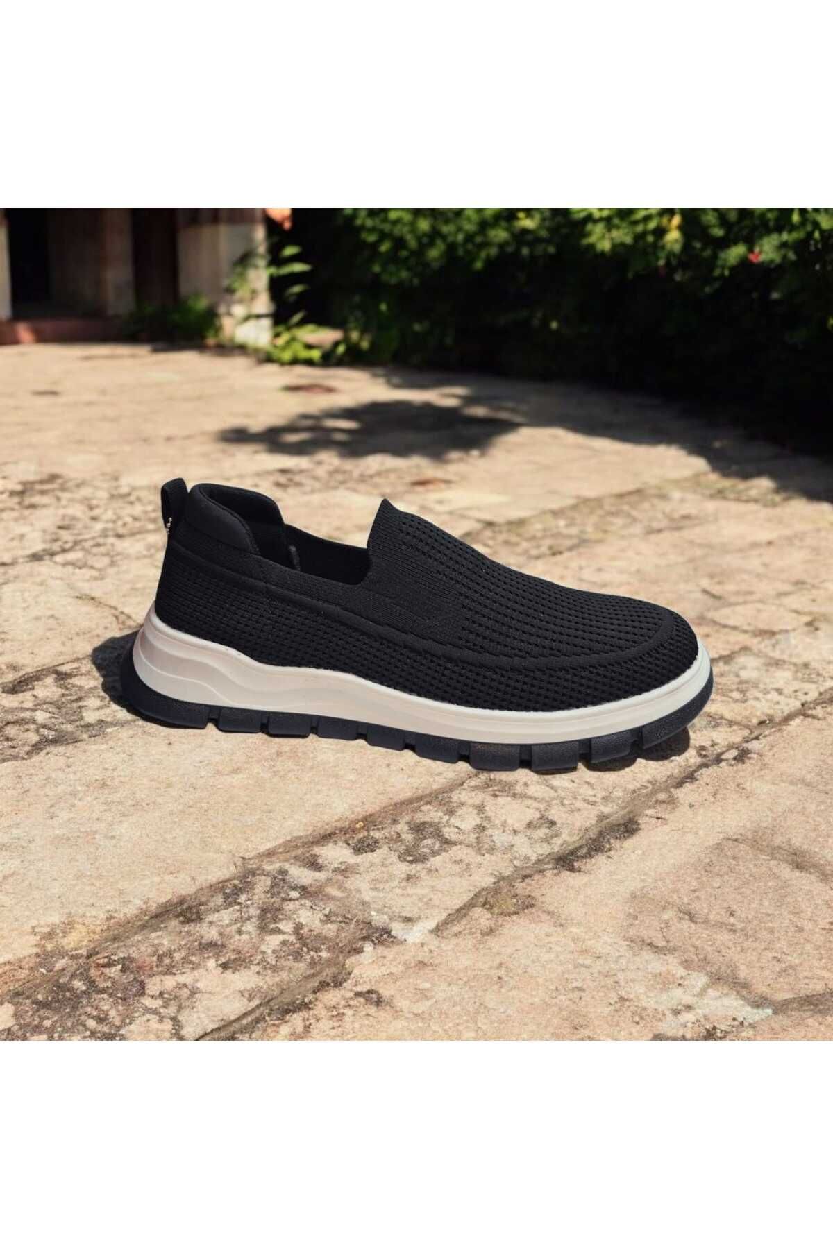 GAMELU Erkek Günlük Termo Taban, Bağcıksız, %100 Pamuk Konforlu ve Ortopedik Günlük Sneaker