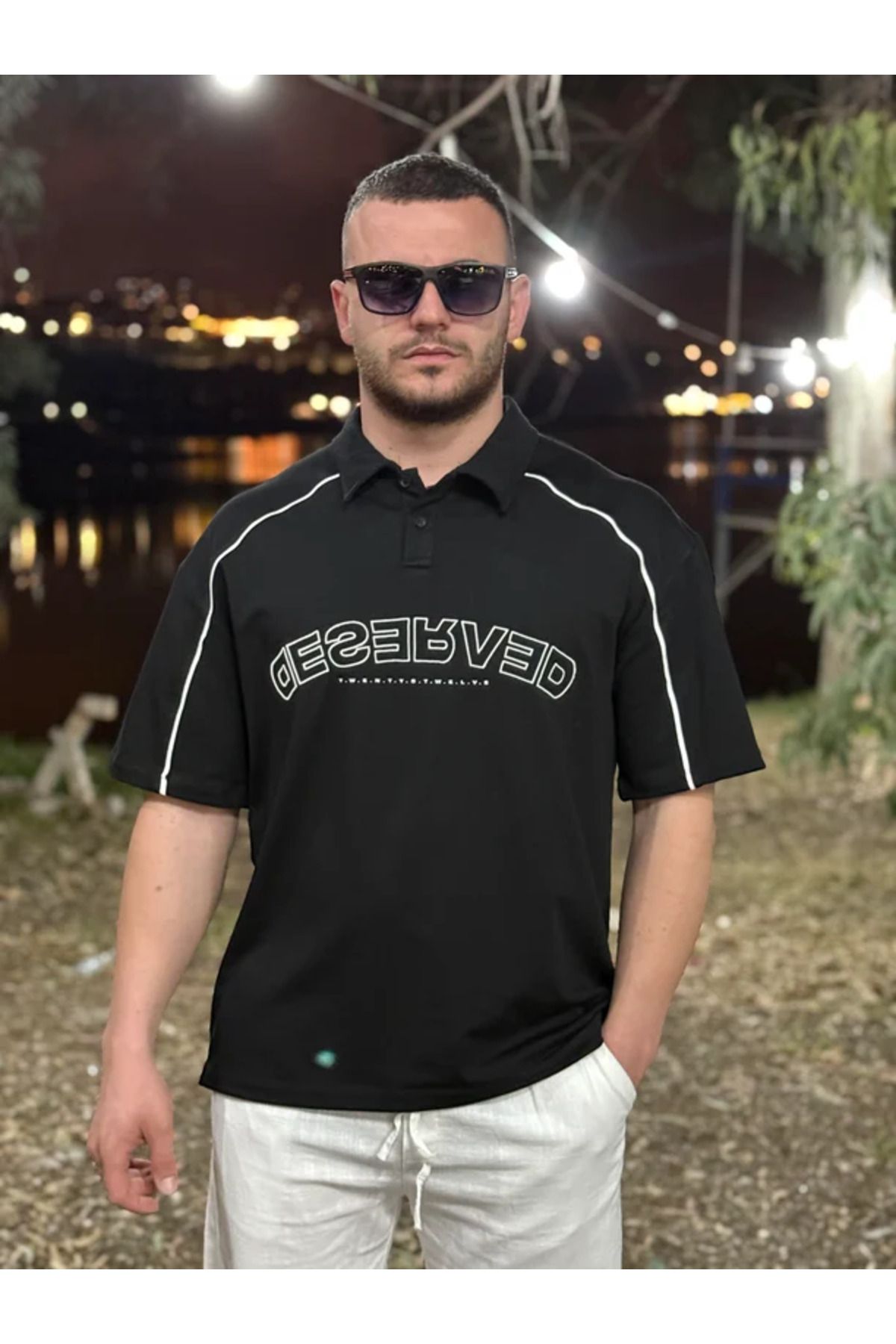 Risk Wear Deserved Polo Yaka Tişört