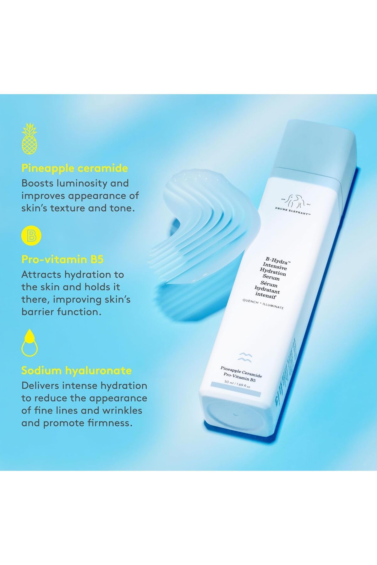 Drunk Elephant-B-Hydra Intensive Hydration Serum 50 ml 4