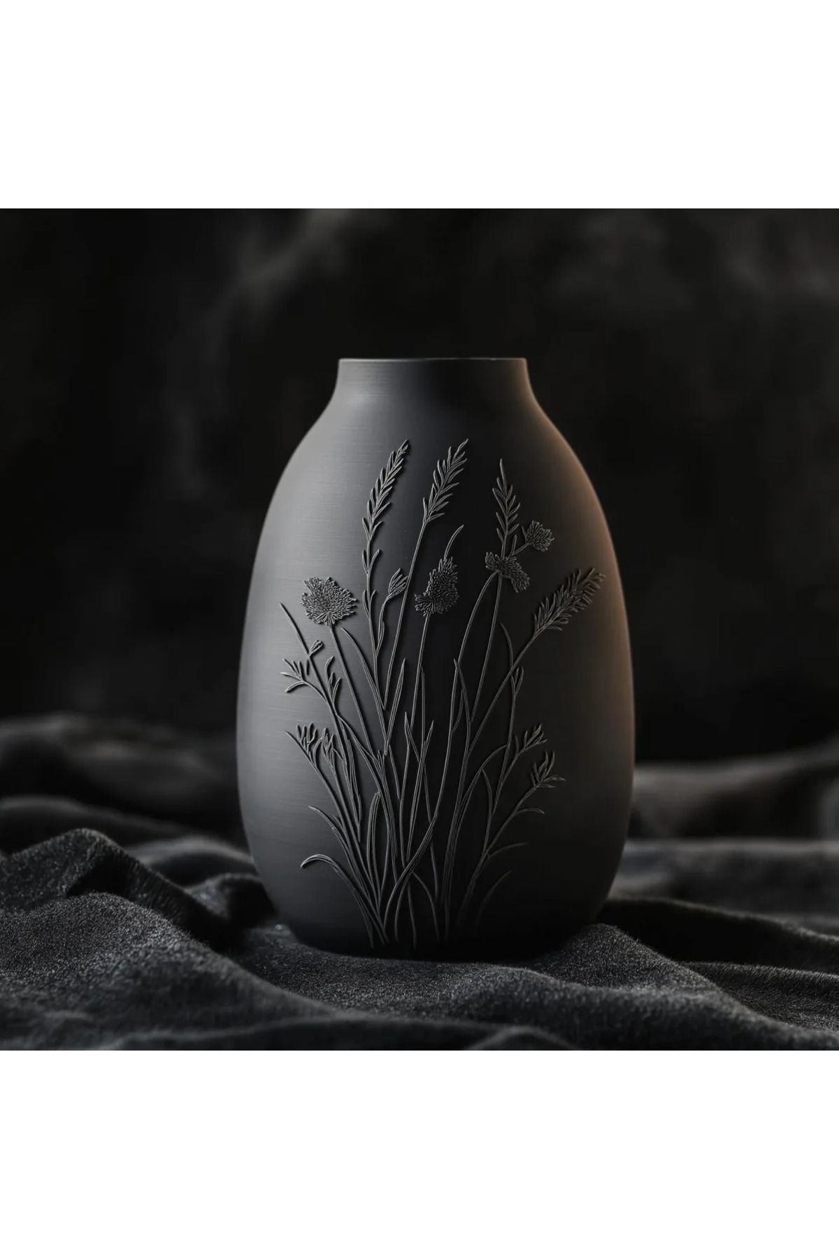 Plasfire Modern Siyah vazo
