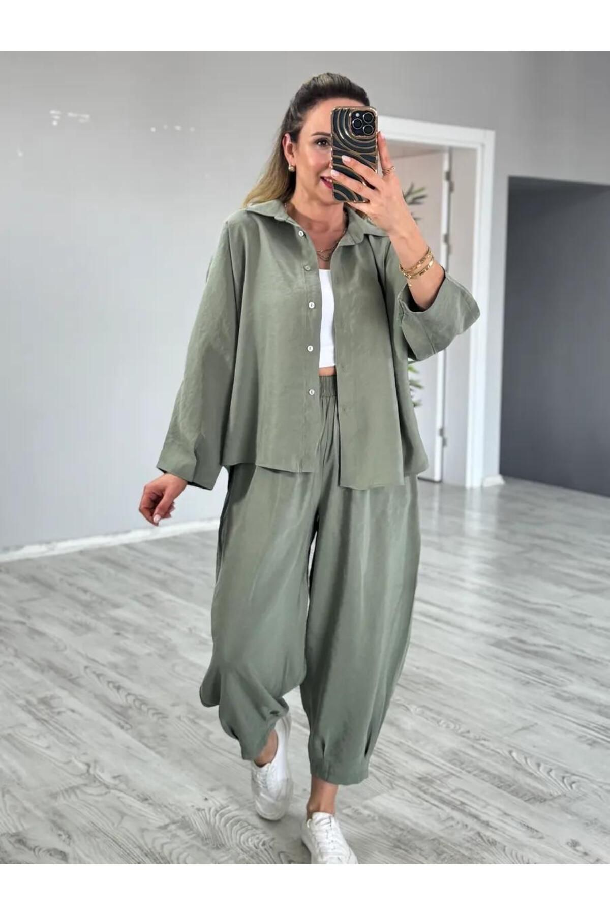 Boutique Sirena Dokulu Gömlekli Takım