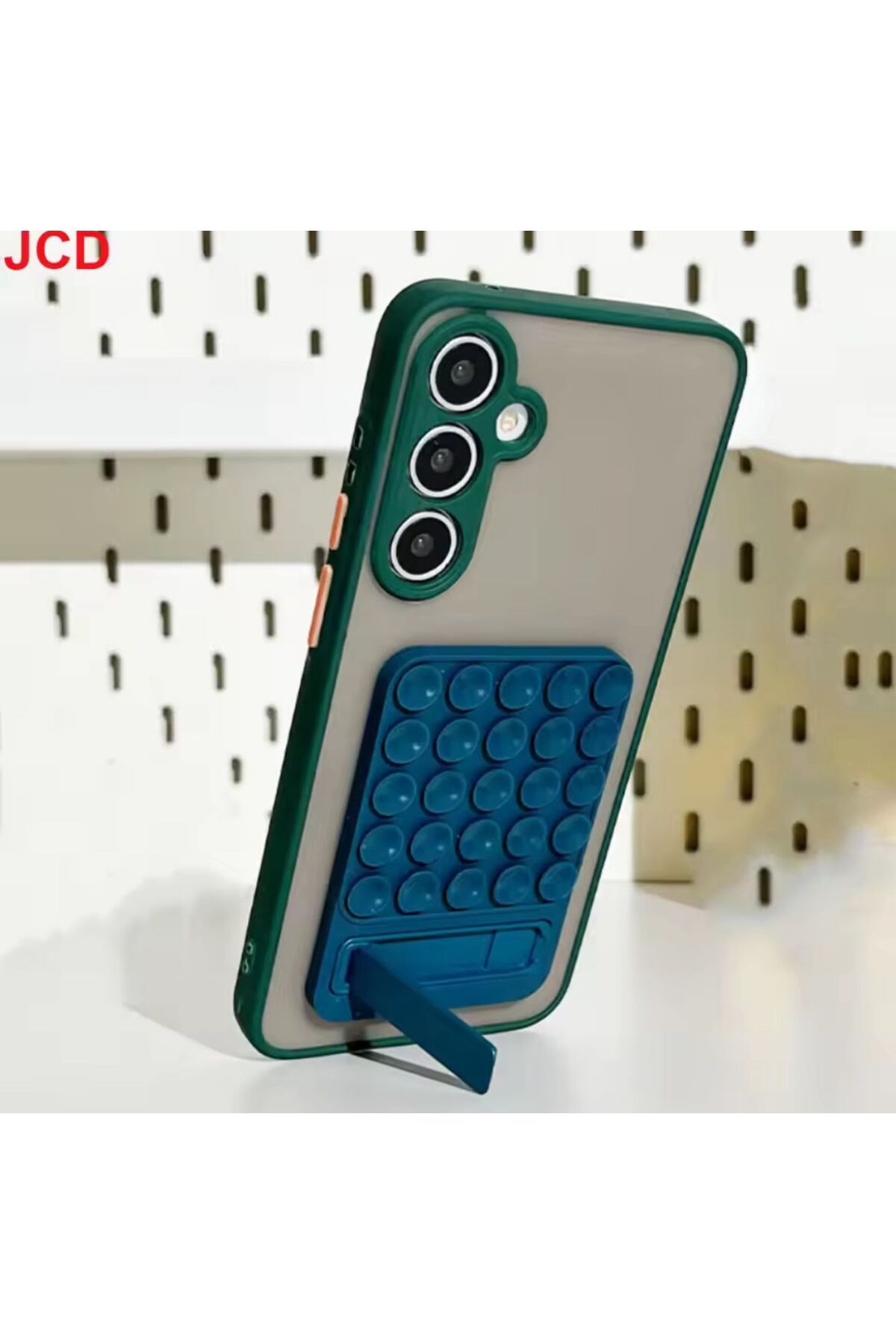 Buççin Lacivert Yapışkanlı Telefon Arkası Tutucu Dayanıklı Yapışkanlı Vantuzlu Stand