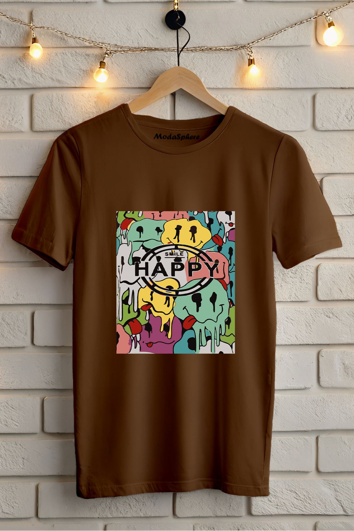 ModaSphere Baskılı Unisex Oversize Tişört