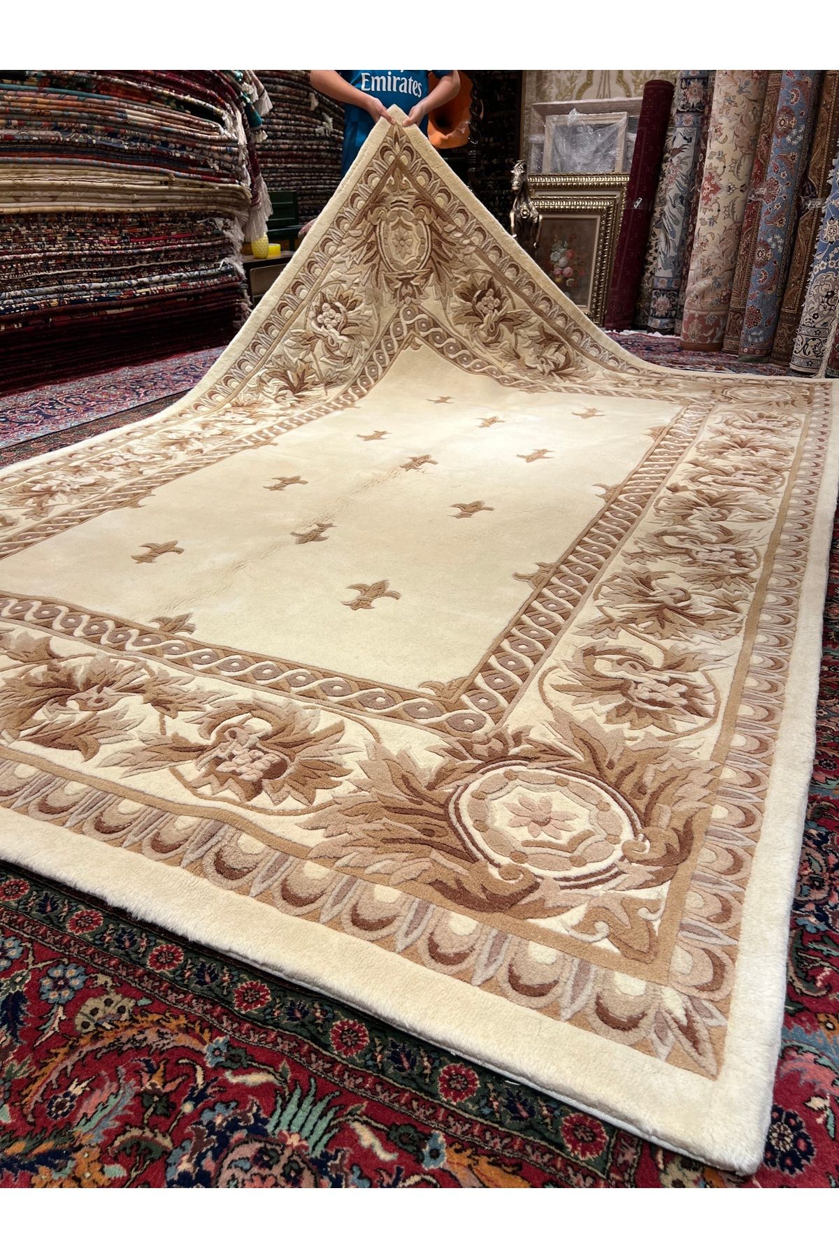 RD RAMAZAN DAĞ EL HALI SANATI El Dokuma Kabartmalı Çin Halısıdır Ebat 300x200