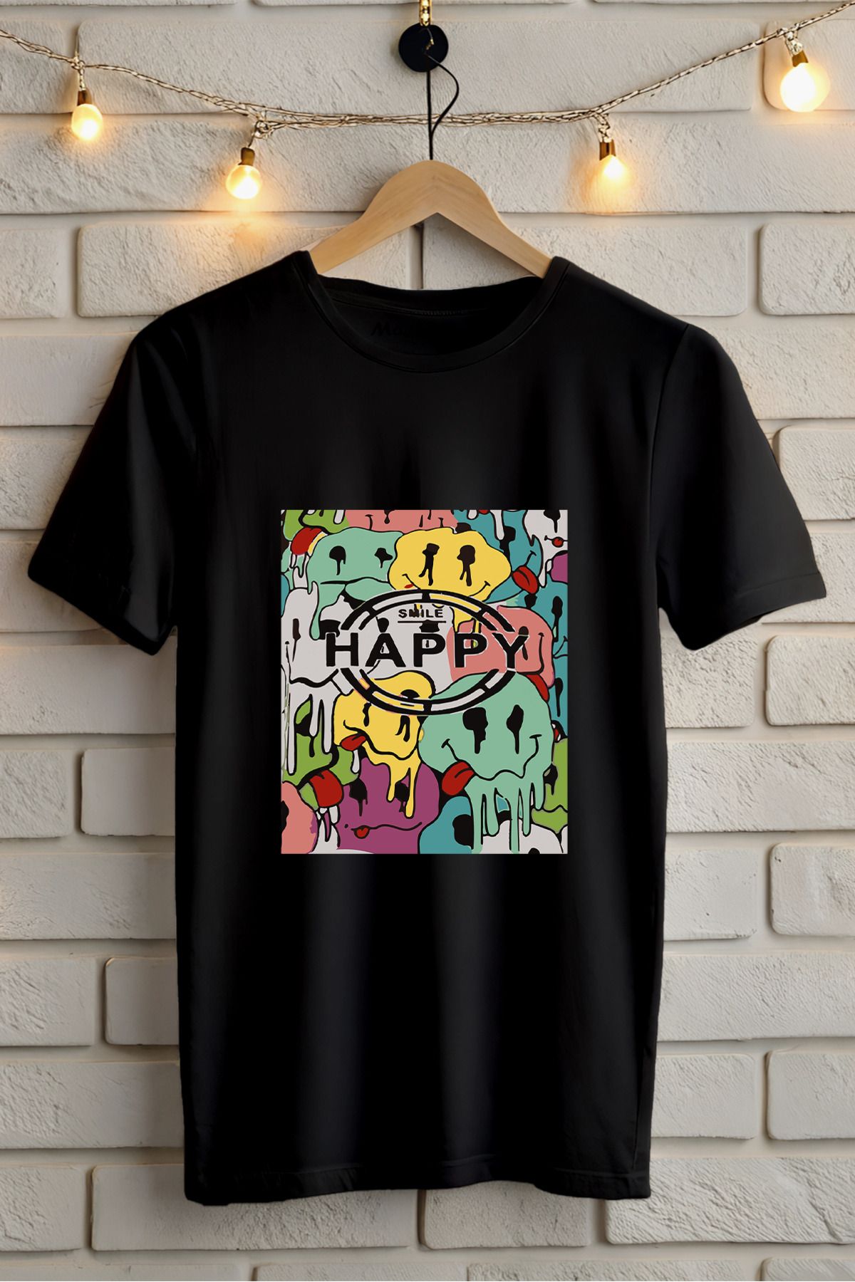 ModaSphere Baskılı Unisex Oversize Tişört Battal Boy