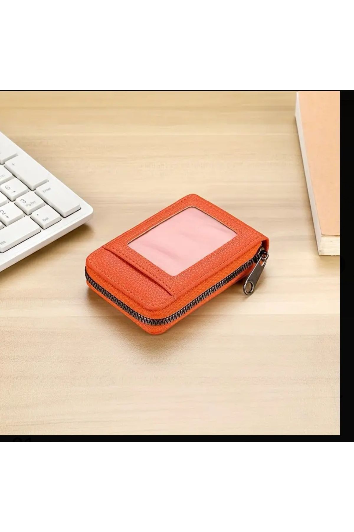ORGANICYOU YIN DIGITAL Erkekler ve Kadınlar için Vintage Stil Suni Deri RFID Engelleyici Mini Cüzdan
