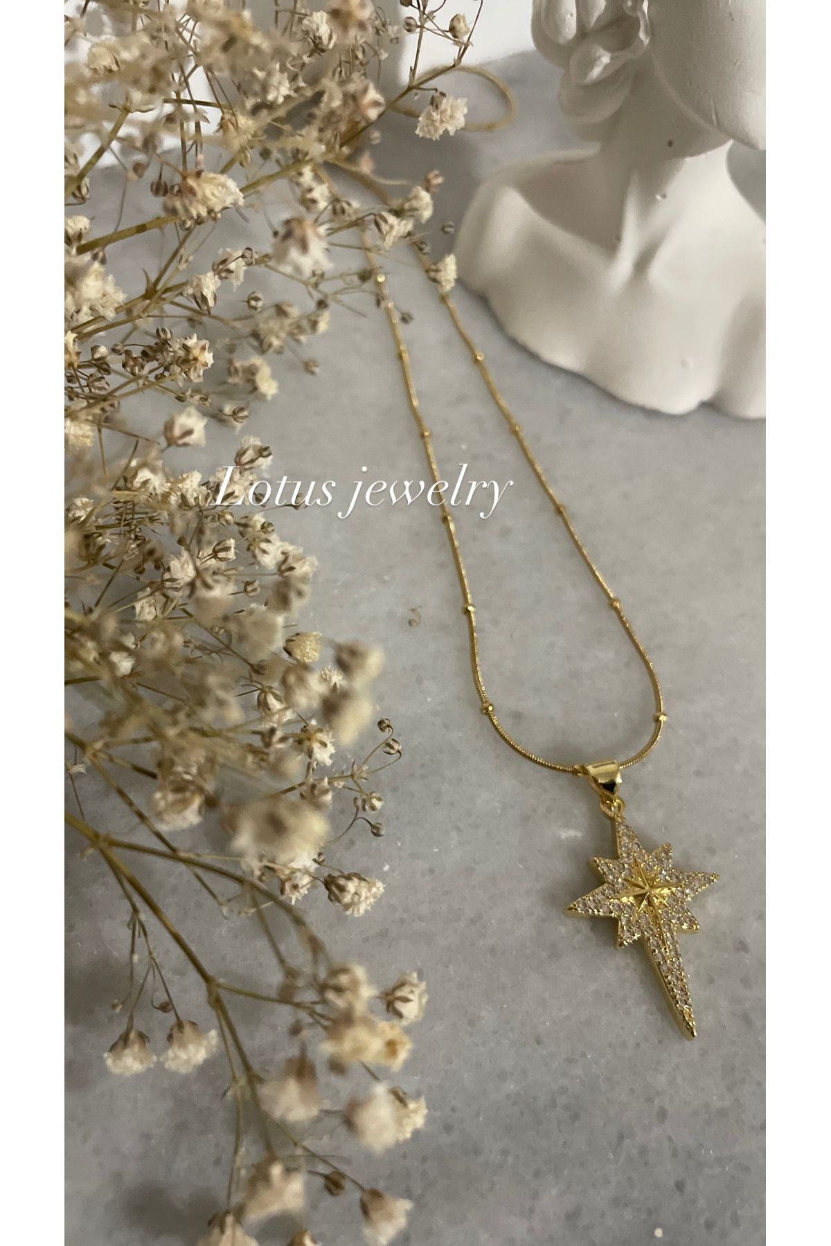 Lotus Jewelry Çelik kolye