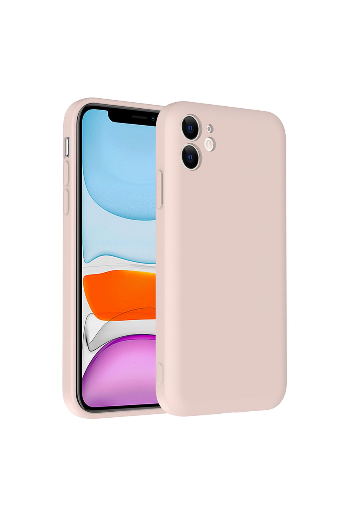 ELSAH iPhone 11 Uyumlu Kılıf Kamera Korumalı Kartlık Hazneli, Jan Kapak