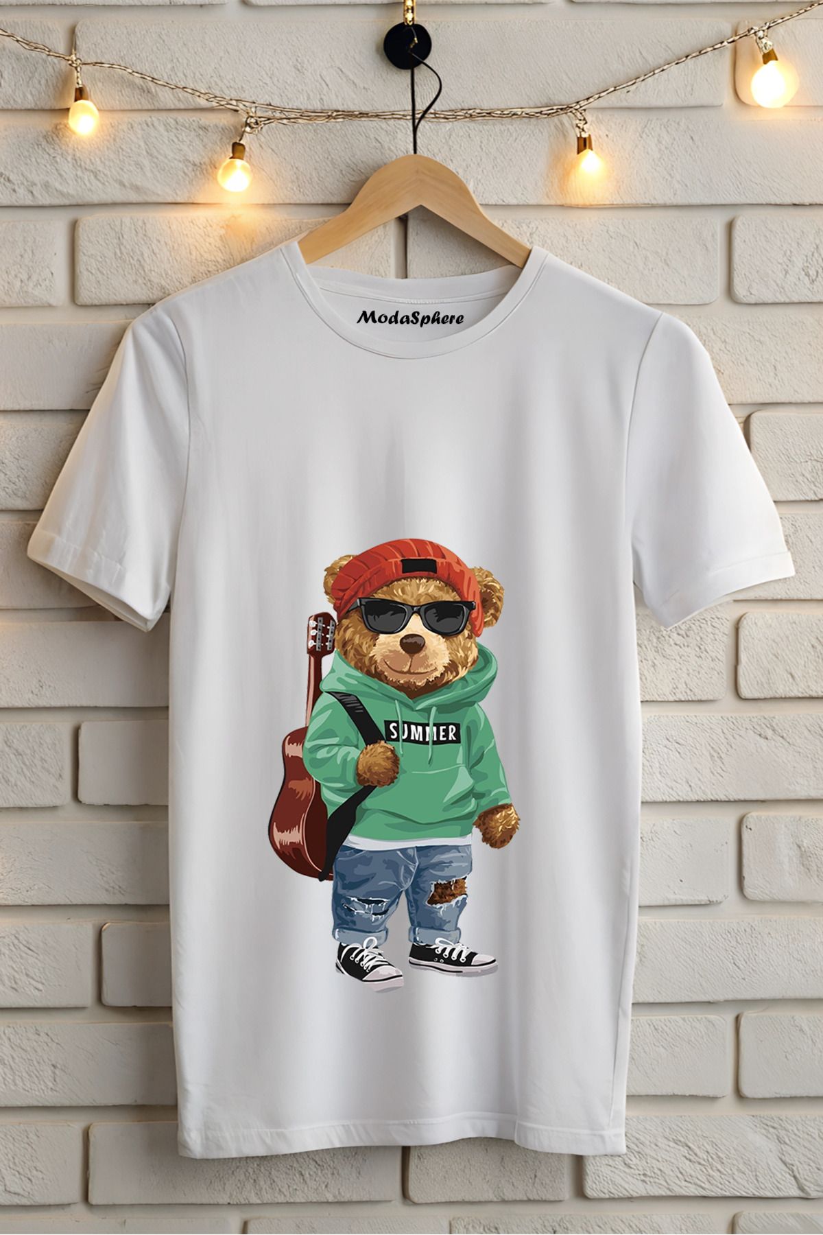 ModaSphere Baskılı Unisex Oversize Tişört