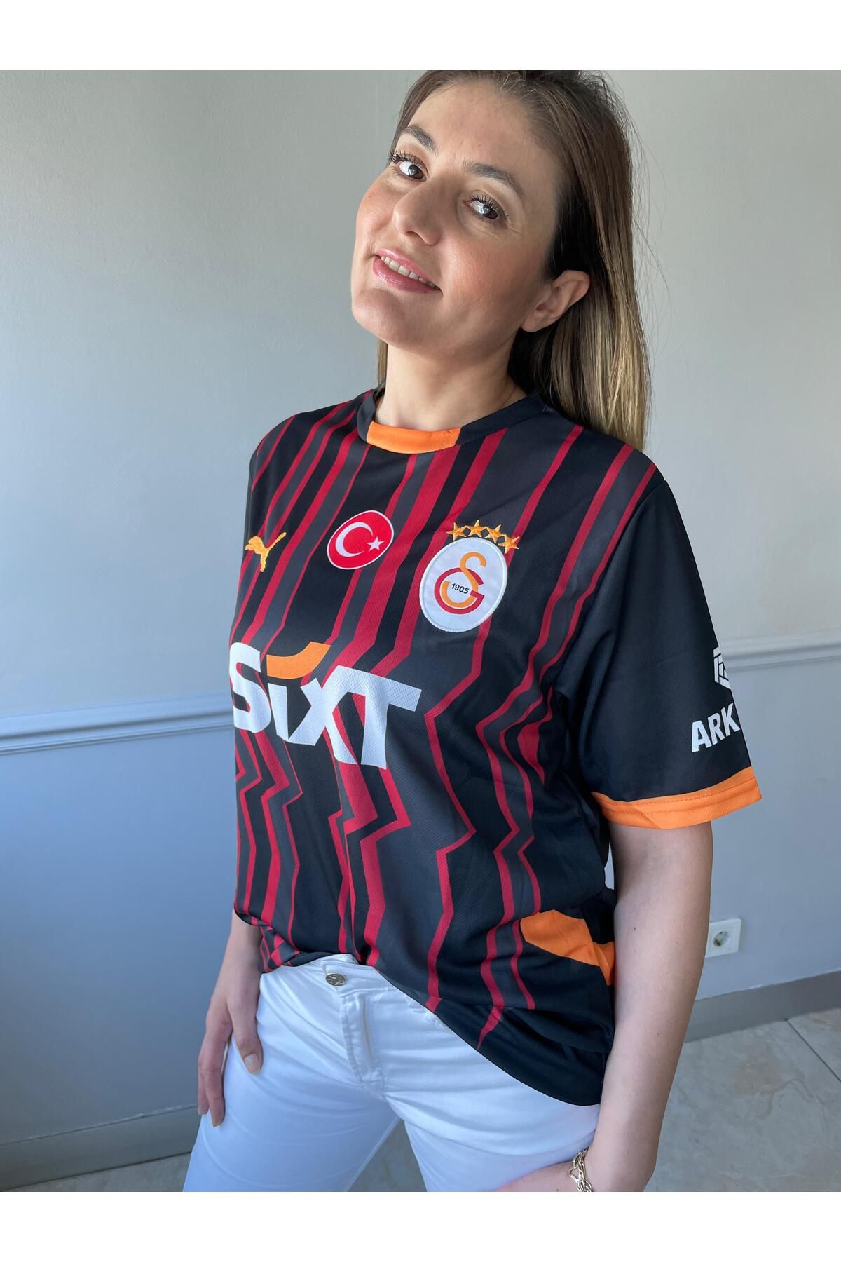 yenteks Galatasara-y. Osimhenn. Siyah Deplasman 24/25 Sezon Kısa Kol Yetişkin Forma