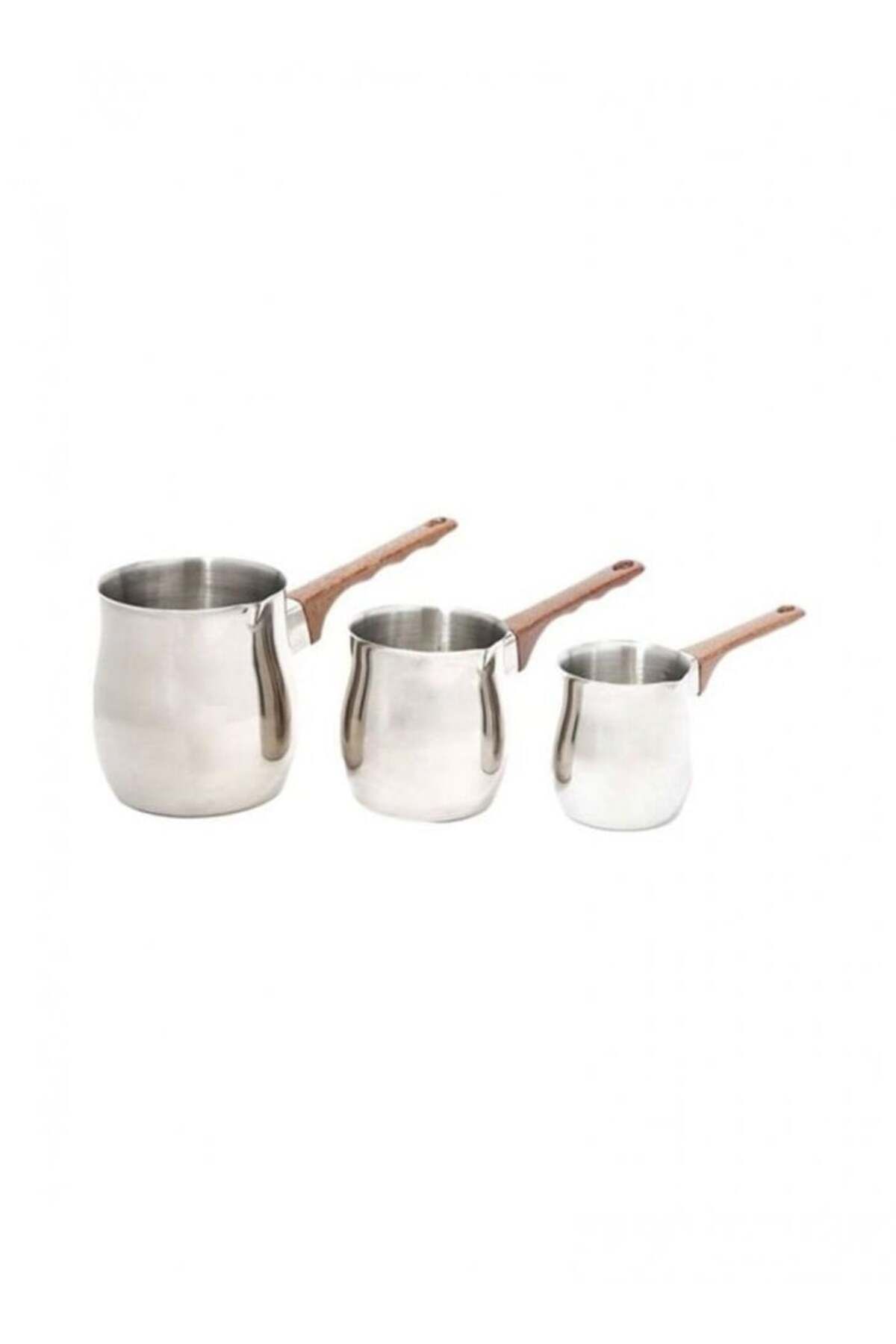 Generic-Coffee Pot Set for Preparing Coffee - 3 Pieces, Silver 2