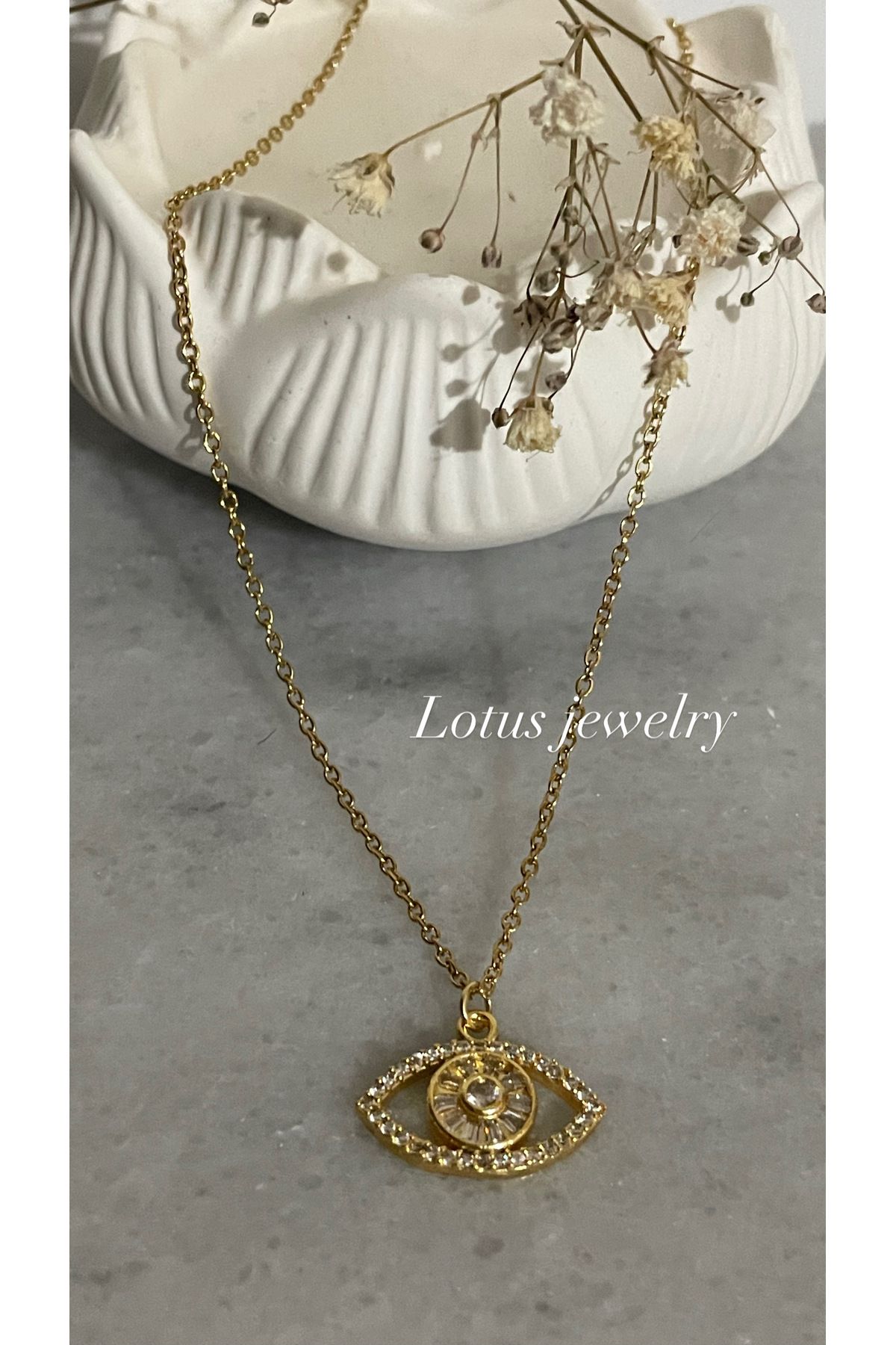 Lotus Jewelry Çelik kolye