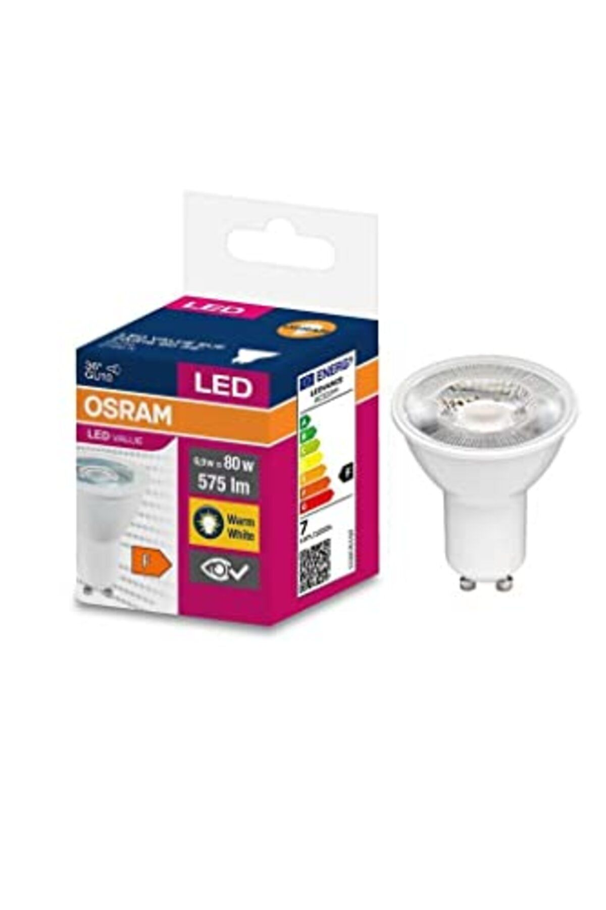 ShopZum Ledvalue 6,9W(80W) Par16 Led Spot Ampul Sarı 2700K - Gu10 Duy
