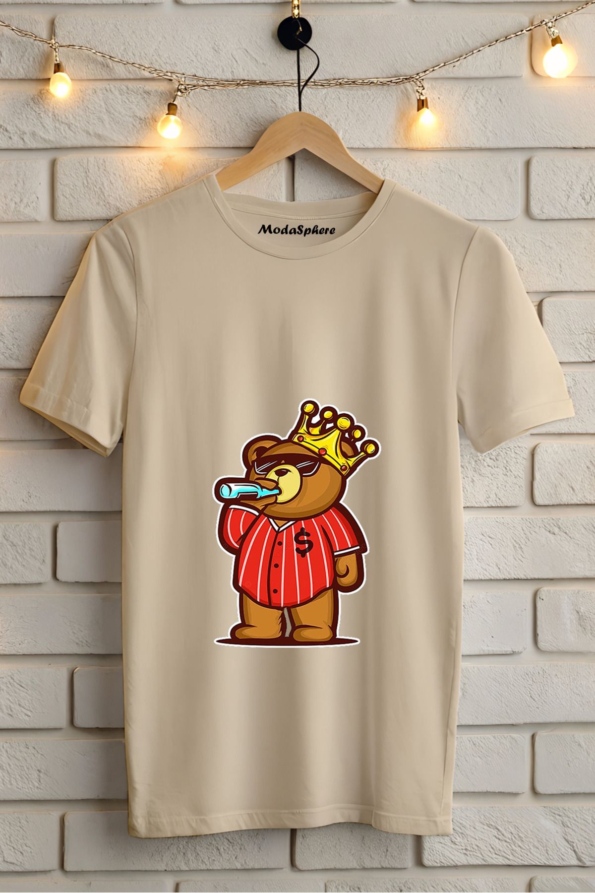 ModaSphere Baskılı Unisex Oversize Tişört