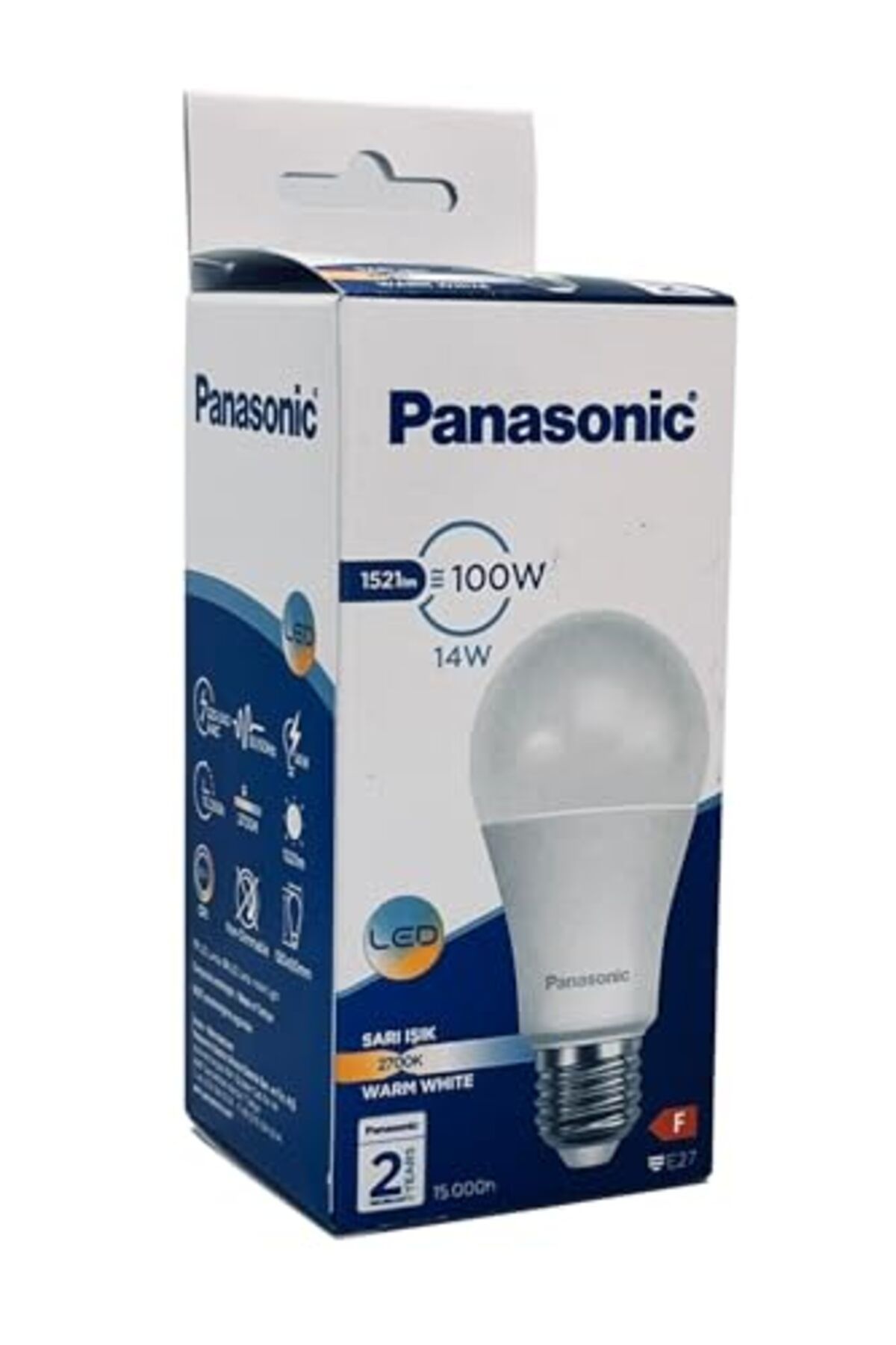 ShopZum Led E27 14W 1521Lm 2700K Lamba Sarı Işık