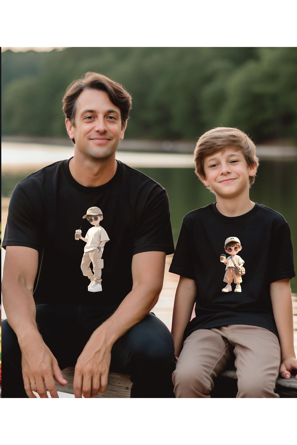 ASELİNDA Yeni Sezon Cool Aile Kombin tişört- trend tshirt (Tekli üründür Kombin için sepete 2 adet ekleyiniz)