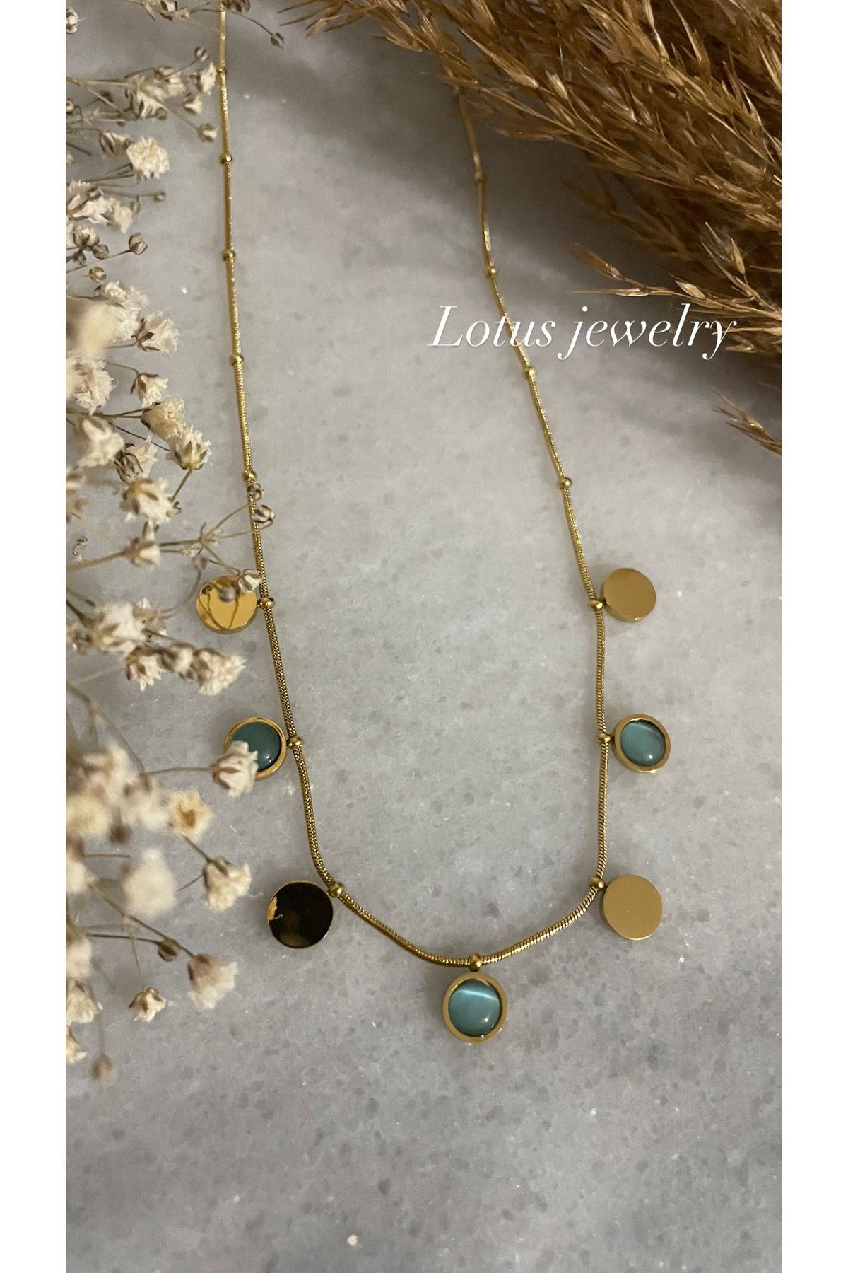 Lotus Jewelry Çelik kolye