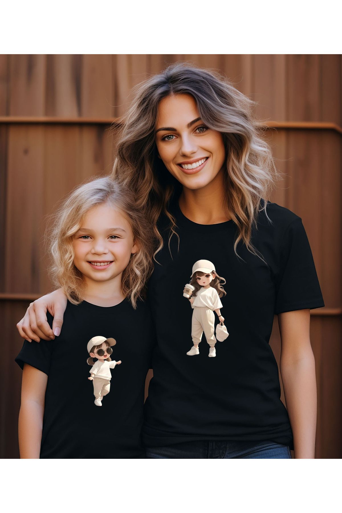 ASELİNDA Yeni Sezon Cool Aile Kombin tişört- trend tshirt (Tekli üründür Kombin için sepete 2 adet ekleyiniz)