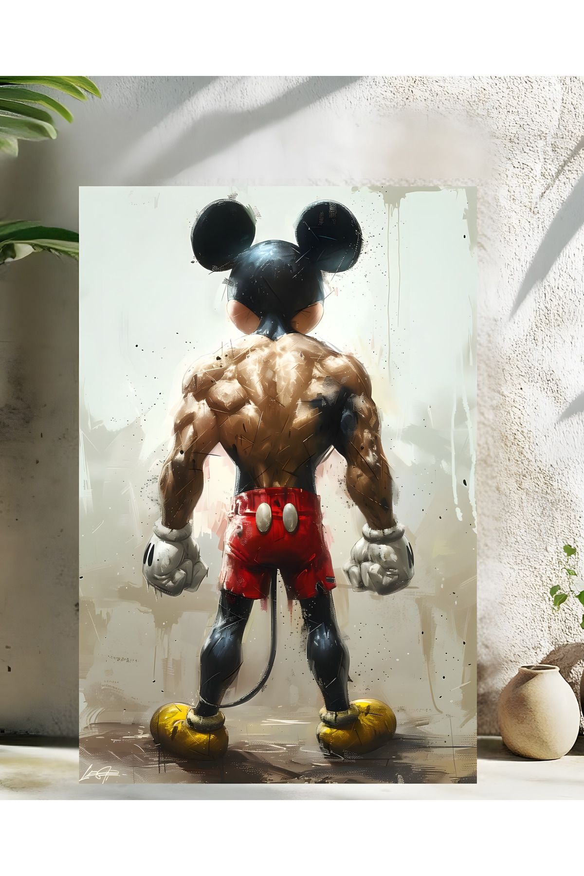 Levhane Mickey Mouse Metal Tablo - 1 mm Alüminyum - UltraHD Baskı 30x40 cm