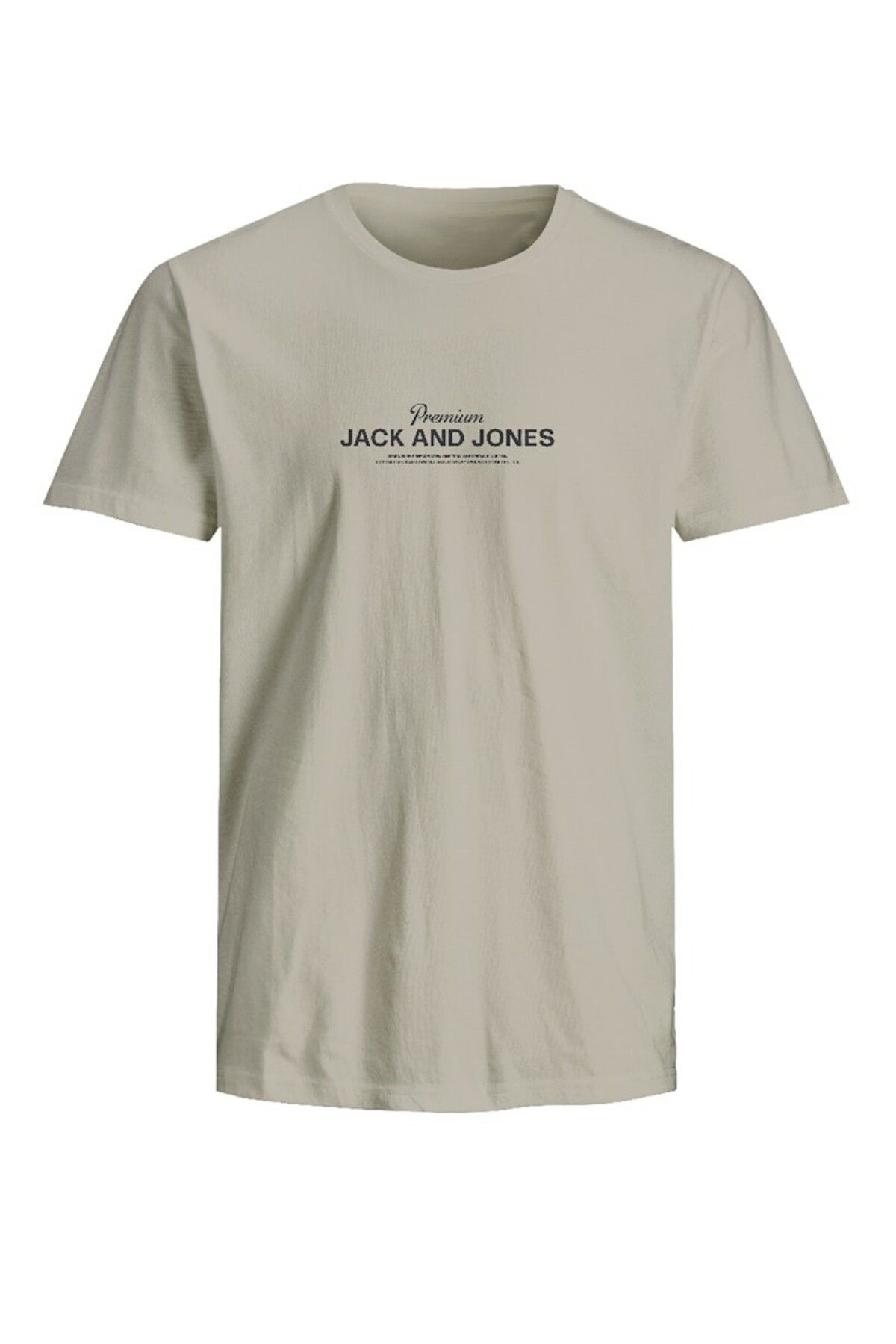 Jack & Jones Erkek Gri Jprblaferris Ss Tee Crew Neck Fst T-shirt 12282250-Silverlin