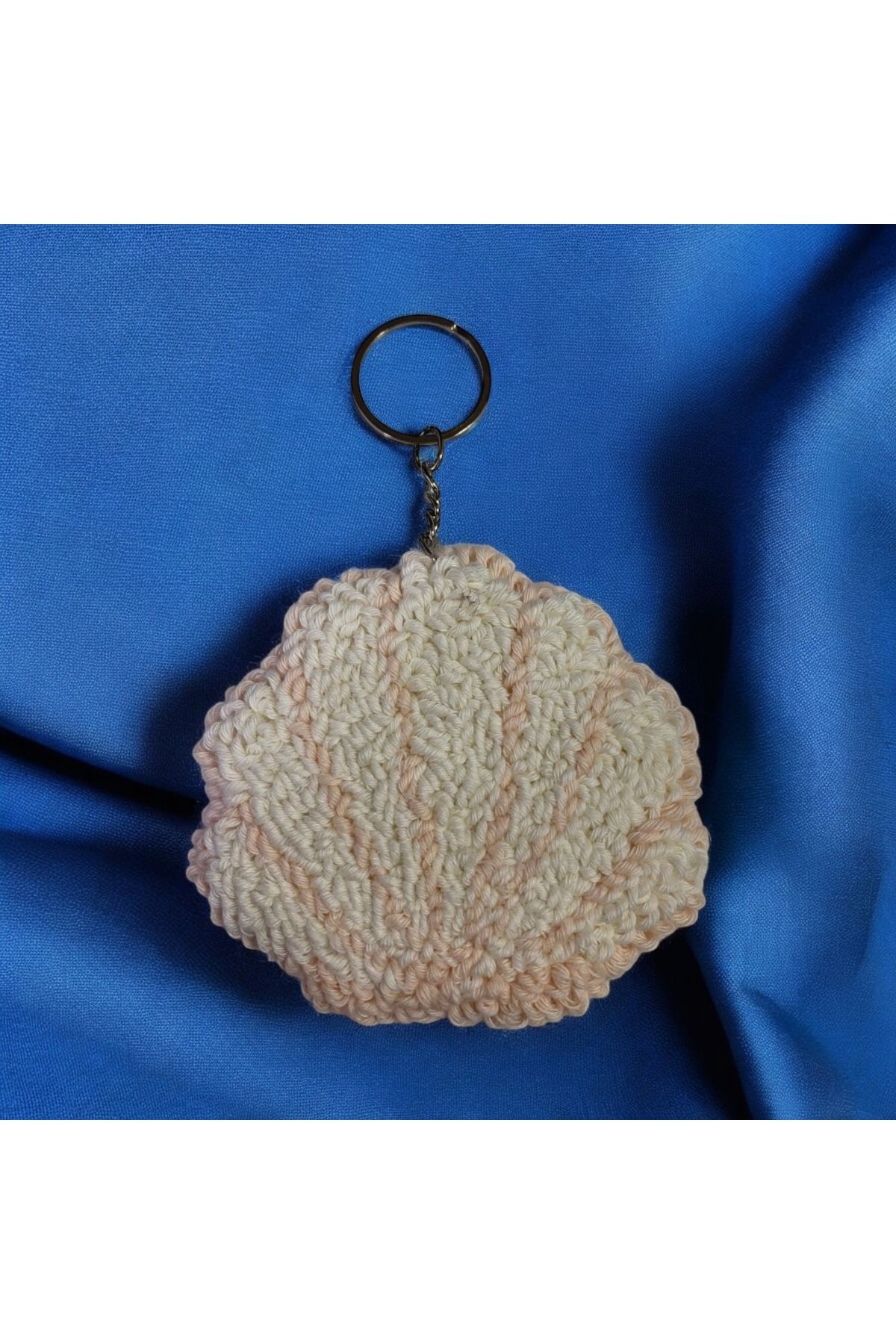 YümanınYumağı Hand Made Örgü İstridye Anahtarlık