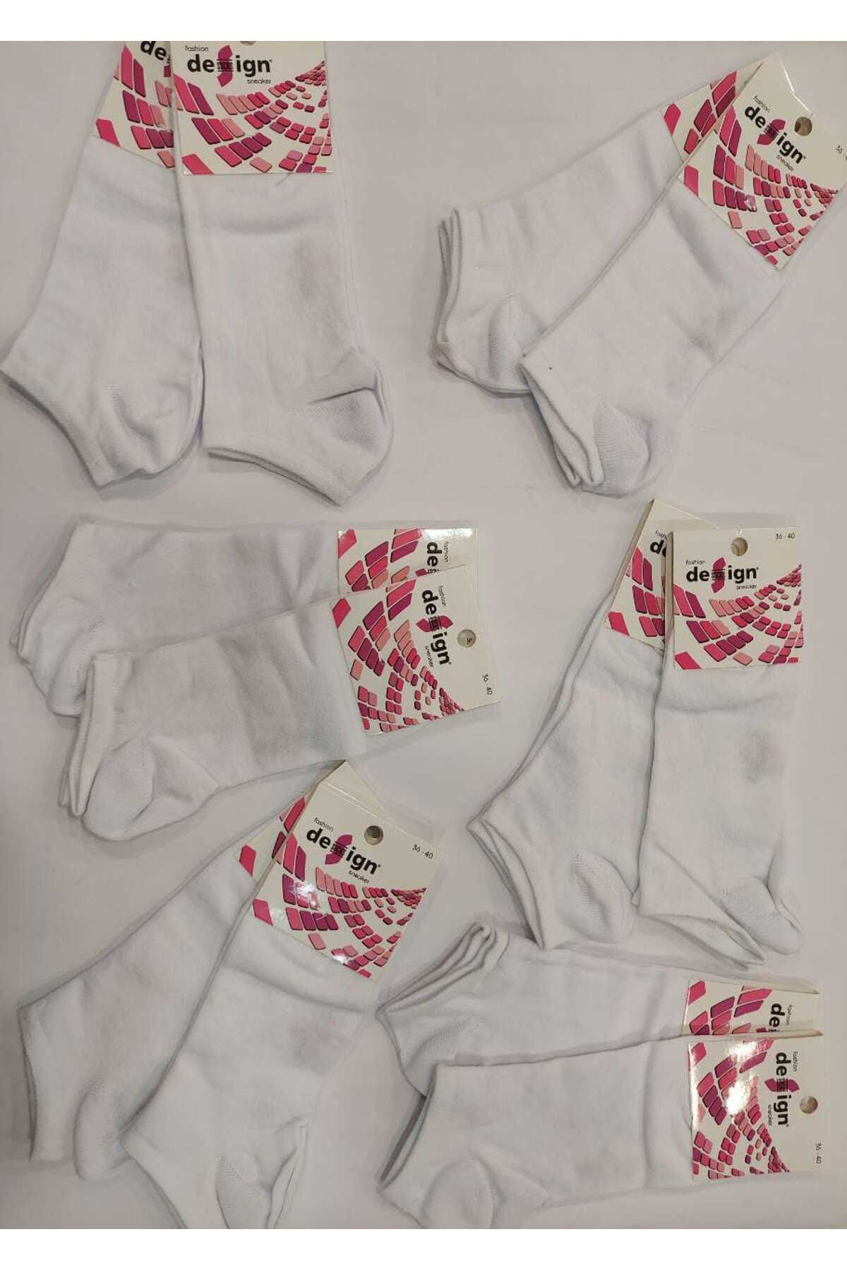 RBS SOCKS KADIN PAMUKLU NAYLONSUZ KISA PATİK ÇORAP 6'LI