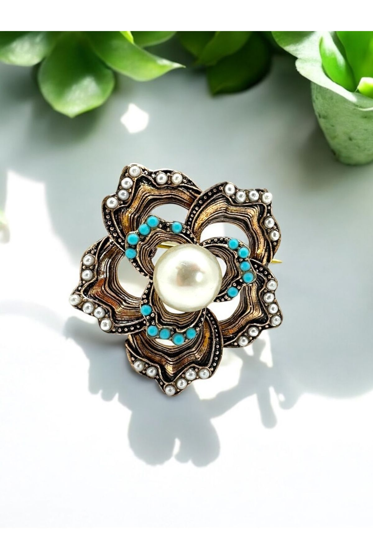 FUYA JEWELLERY Gül Broş