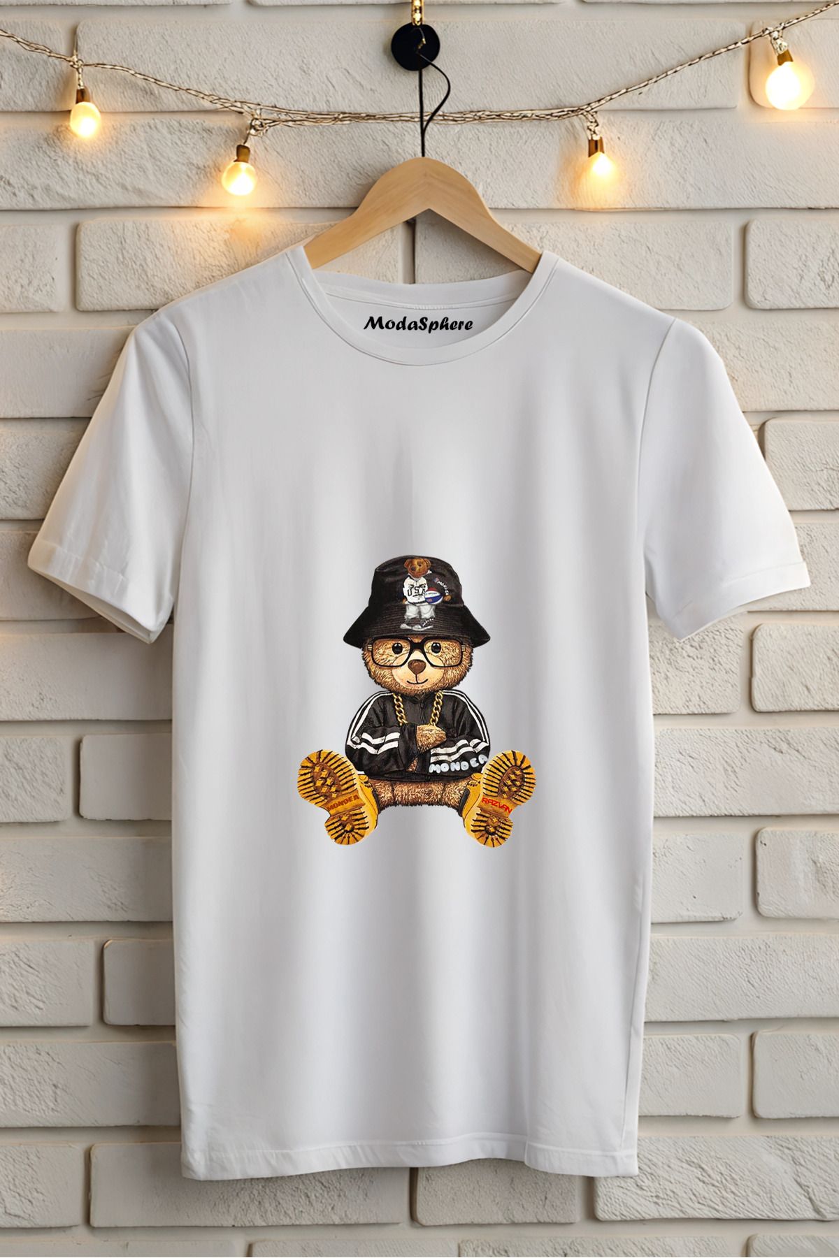 ModaSphere Baskılı Unisex Oversize Tişört