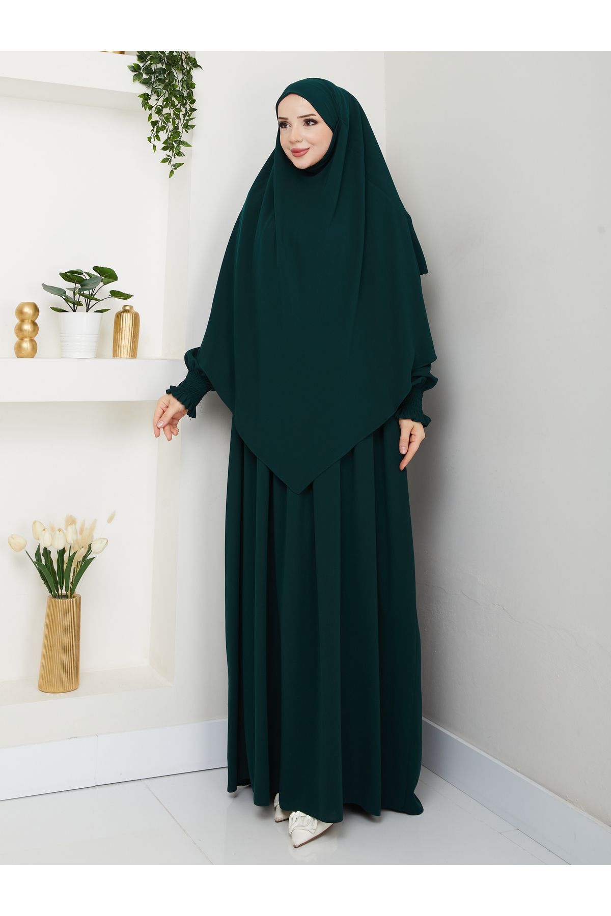 Rüyam Moda Vera Elbise Sufle Gipe Lastik Kollu 3'lü Takım