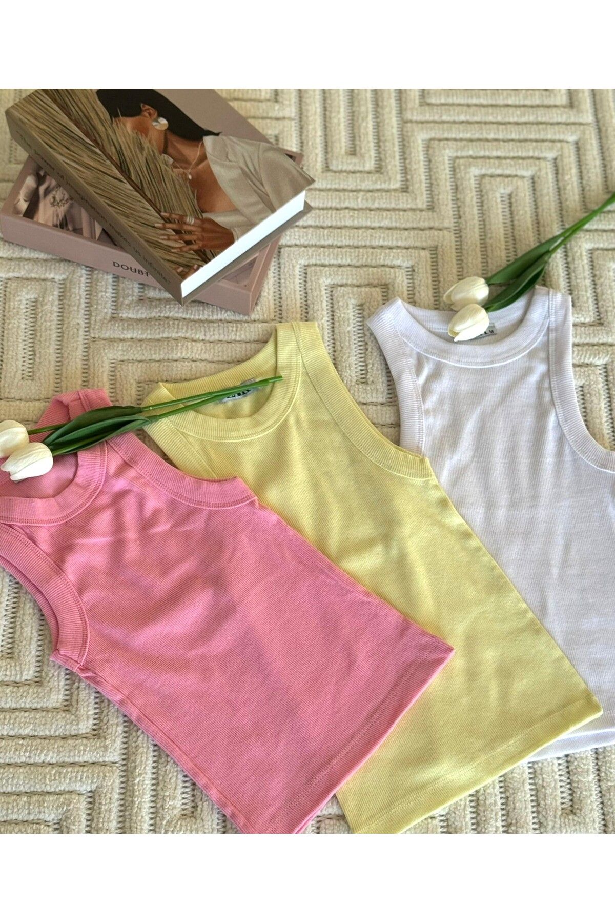 byserayakyol Halter Yaka Kaşkorse Normal Boy 3'lü Set Body