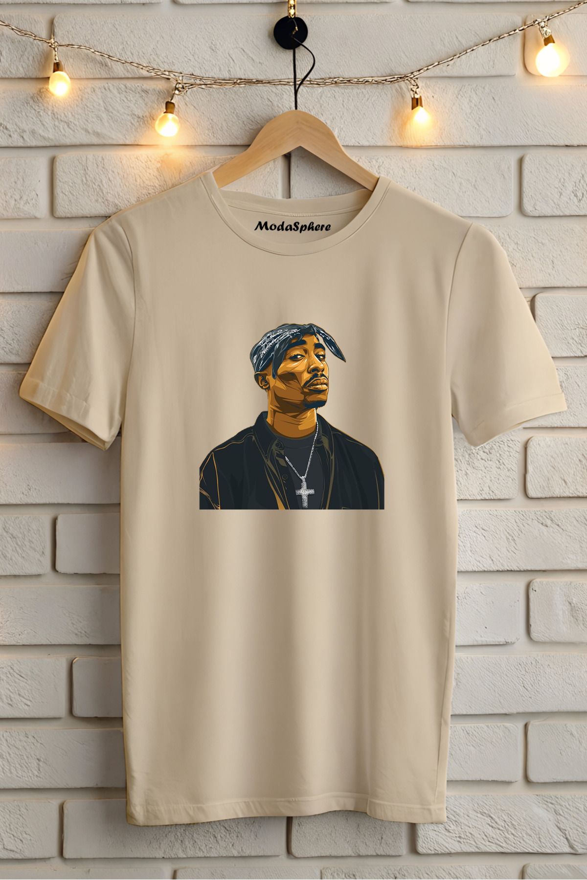 ModaSphere Baskılı Unisex Oversize Tişört