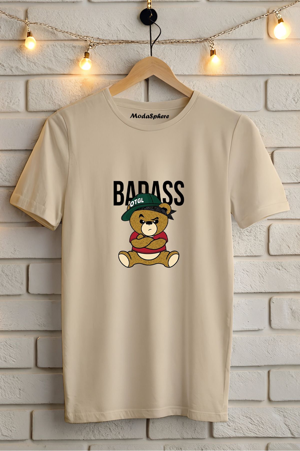 ModaSphere Baskılı Unisex Oversize Tişört Battal Boy