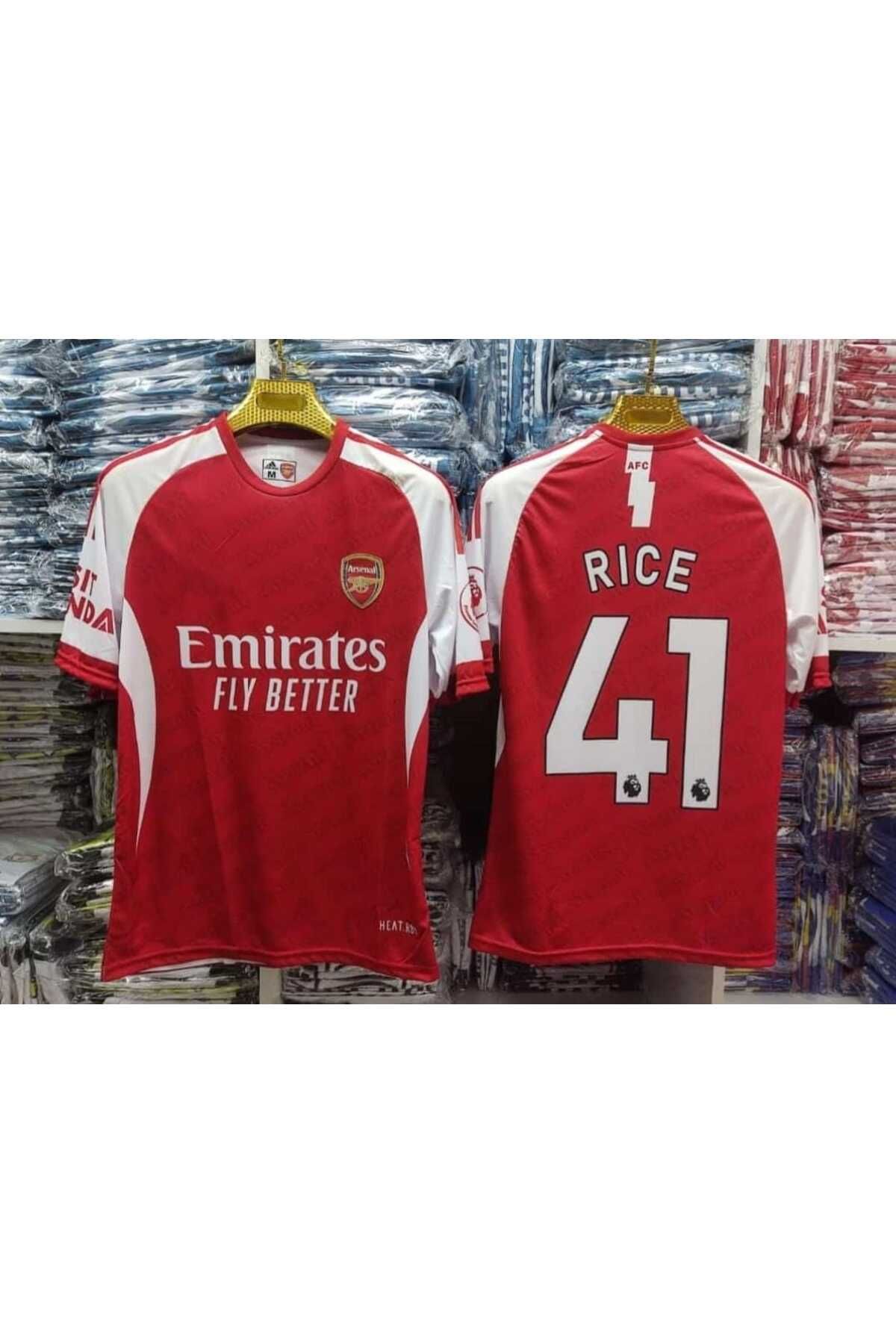 BREATHLESS Arsenal 2025-26 Yeni Sezon Declan Rice İç Saha Forması