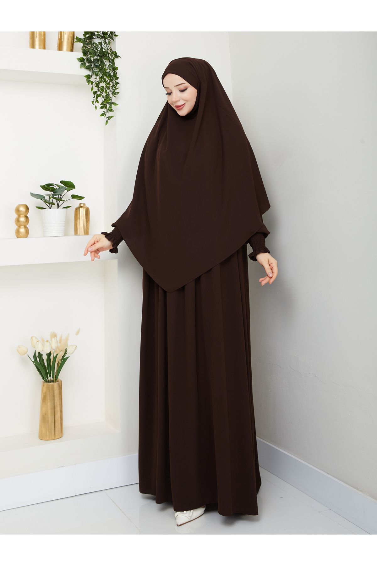 Rüyam Moda Vera Elbise Sufle Gipe Lastik Kollu 3'lü Takım