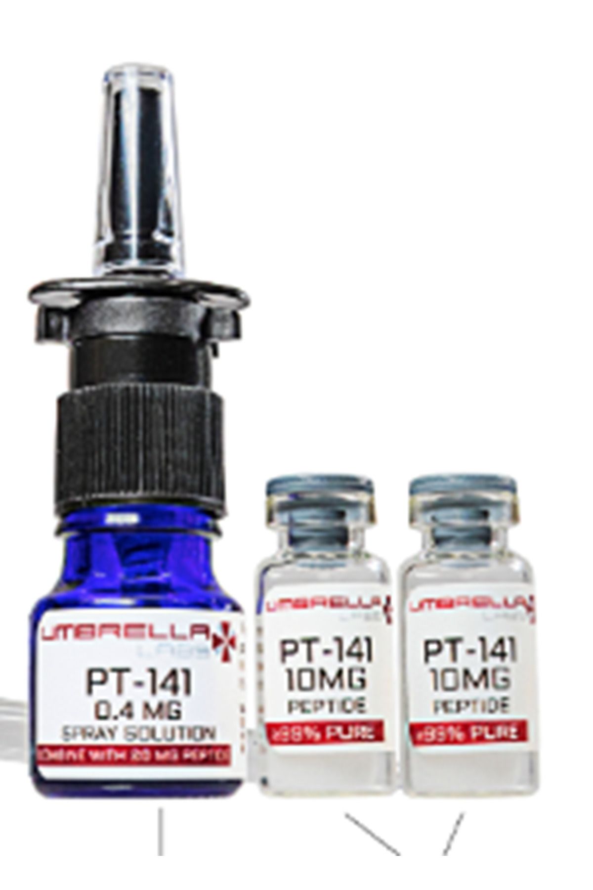 umbrella labs Pt-141 Bremelanotıde Peptıde Lıkıt Spray 5ml Bottle - 2x 10mg Peptıd Vıal.orıjınal
