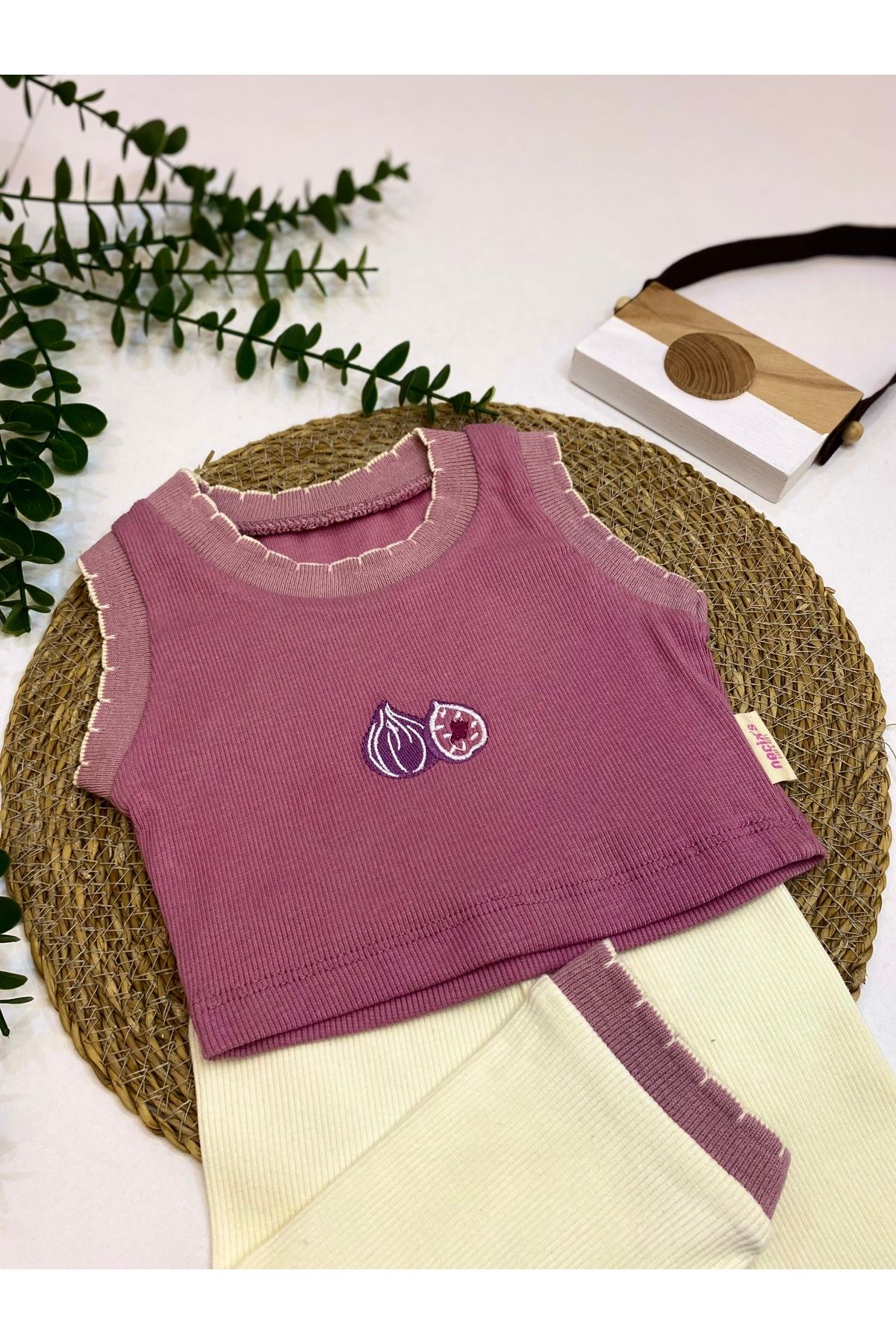 Aras Bebe Kız bebek crop takım