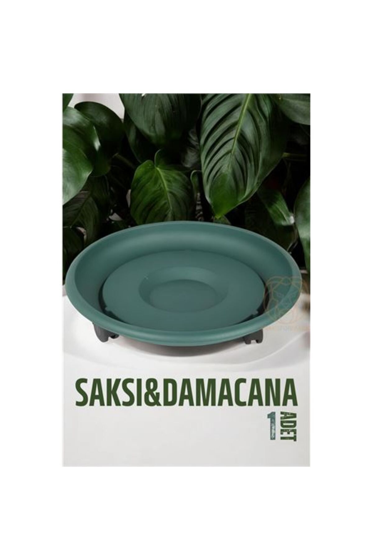 Ladesmedya ModaCar Tekerlekli Saksı Altığı 37 CM YEŞİL