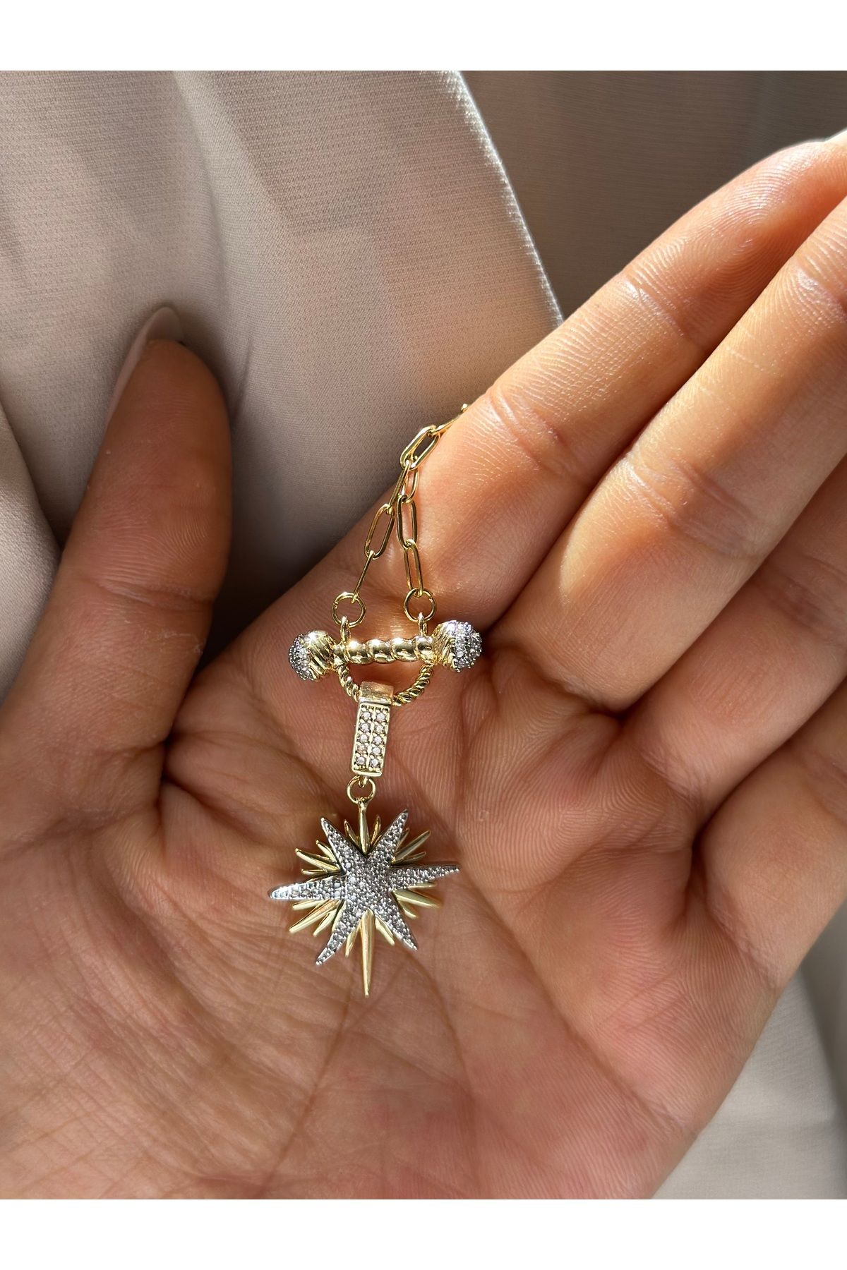 Liyajewellery Kuzey Kutup Yıldızı Çelik Kolye (316L)