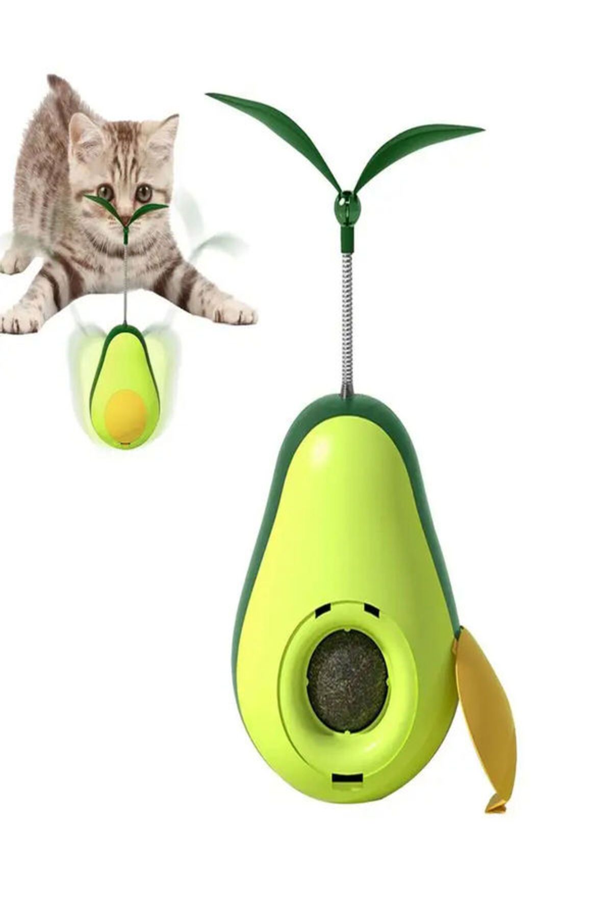 Dream Plus Mama Hazneli Ve Kedi Naneli Dev Avokado Hacıyatmaz Eğlenceli Kedi Oyuncağı